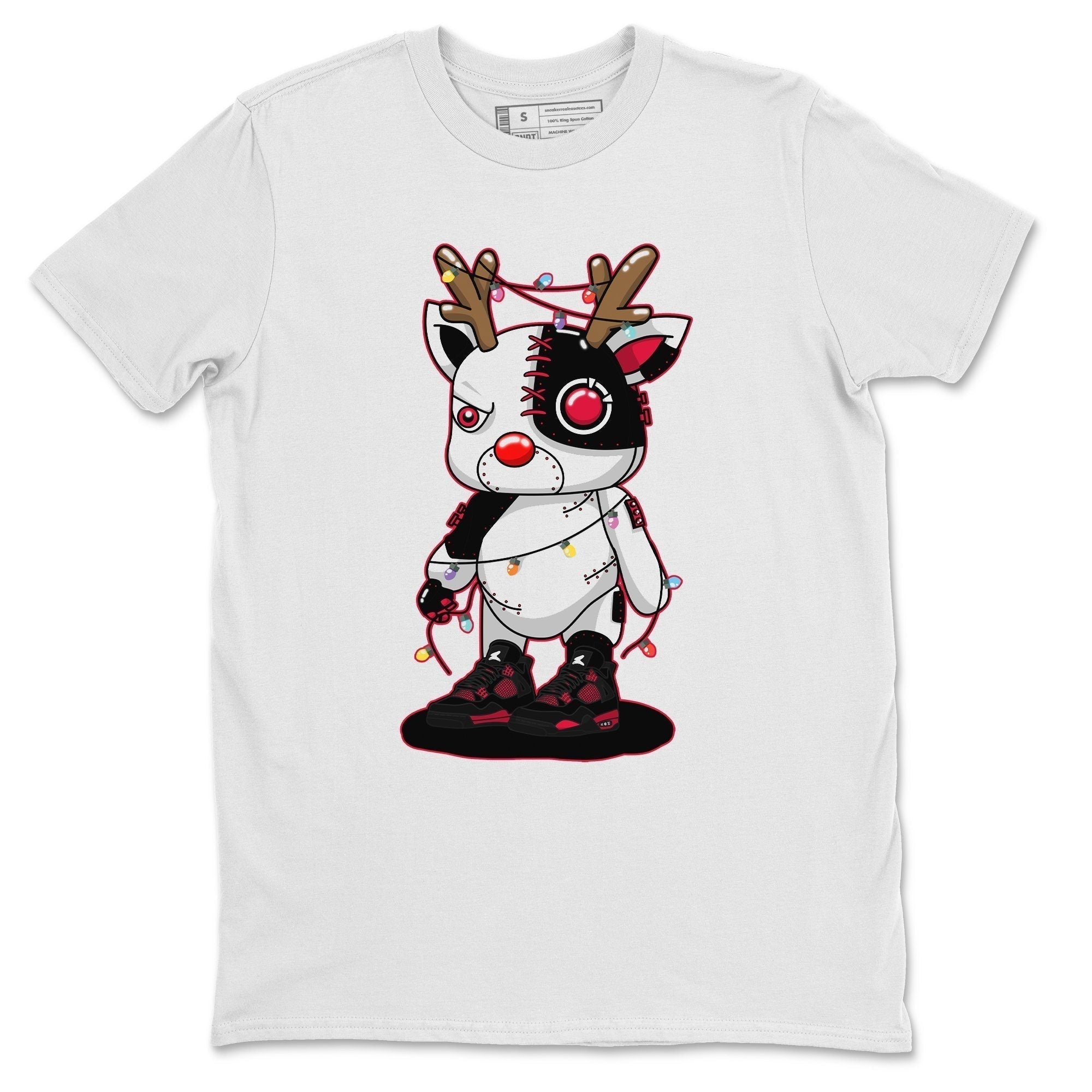 Cyborg Reindeer Unisex Tops - Air Jordan 4 Red Thunder