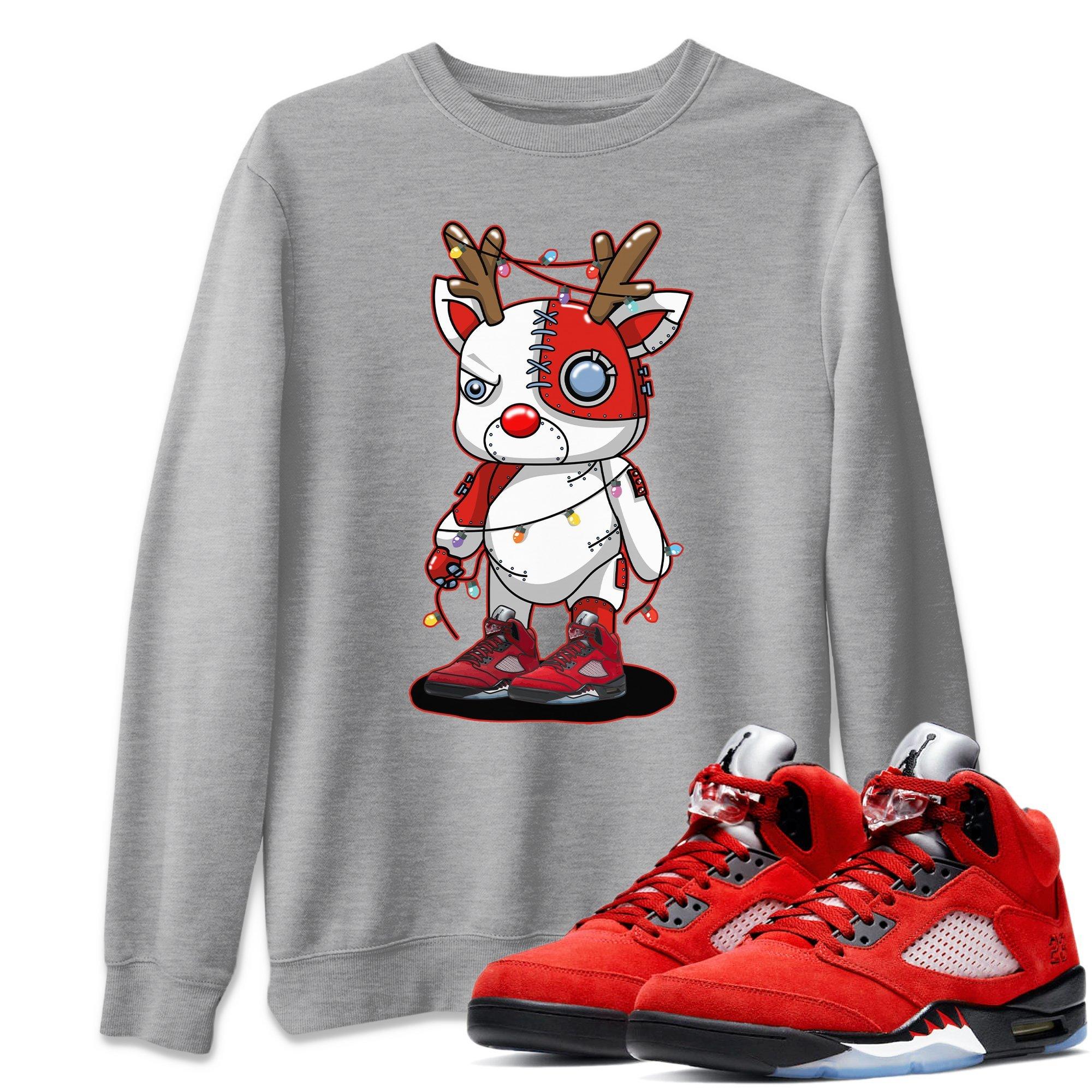 Cyborg Reindeer Unisex Tops - Air Jordan 5 Raging Bull