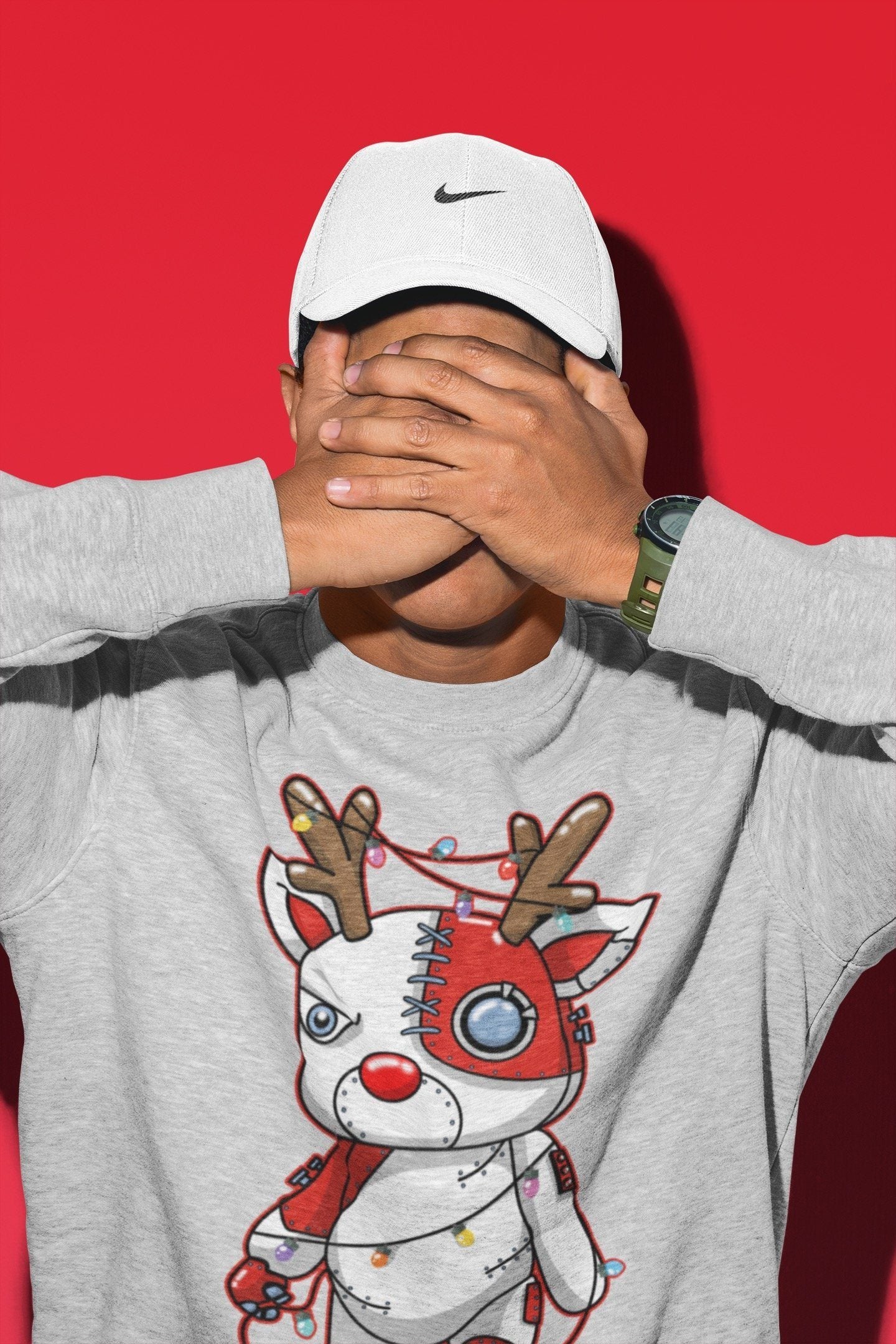 Cyborg Reindeer Unisex Tops - Air Jordan 5 Raging Bull