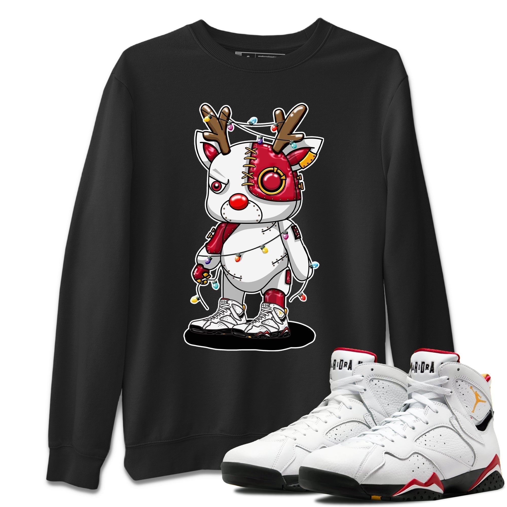 Cyborg Reindeer Unisex Tops - Air Jordan 7 Cardinal