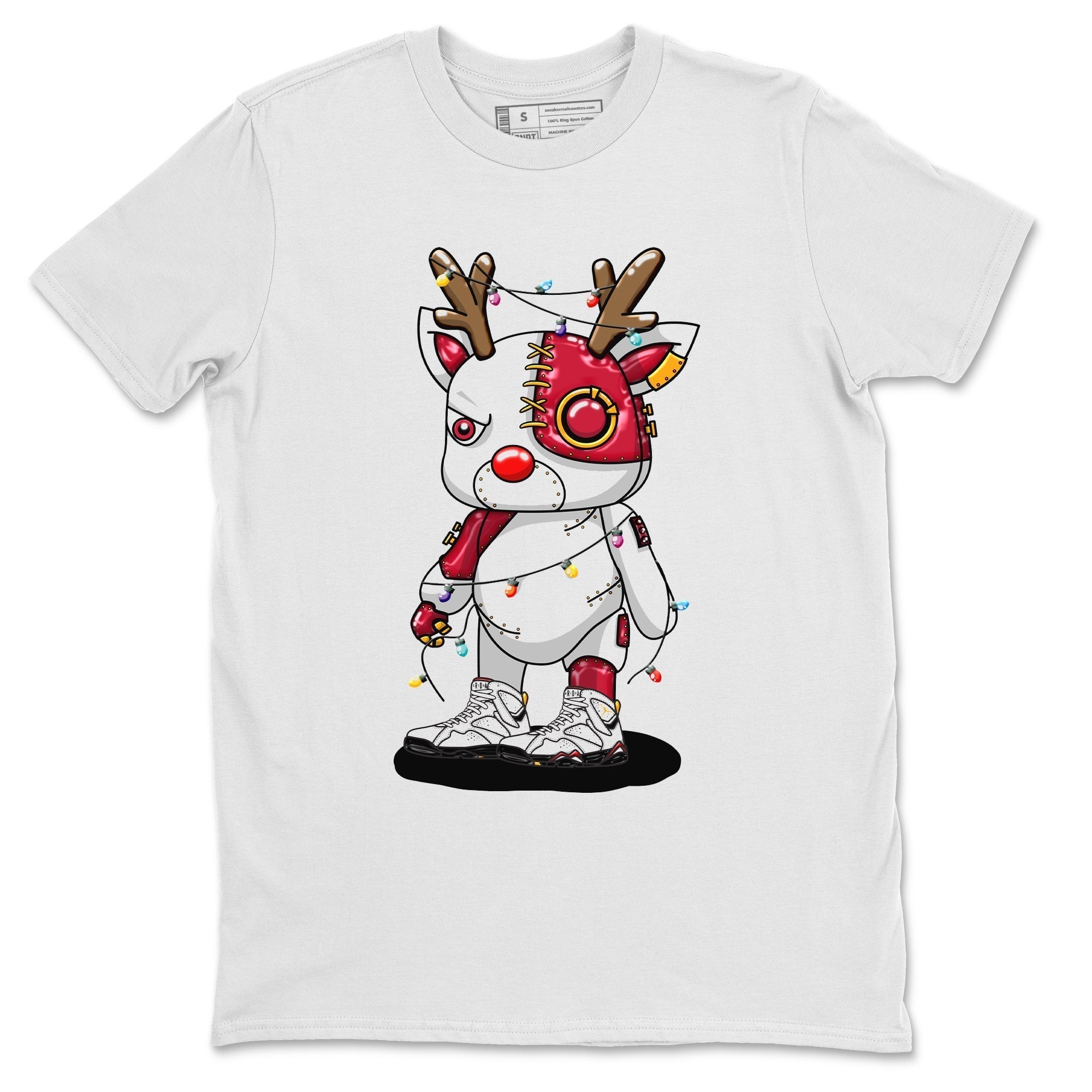 Cyborg Reindeer Unisex Tops - Air Jordan 7 Cardinal