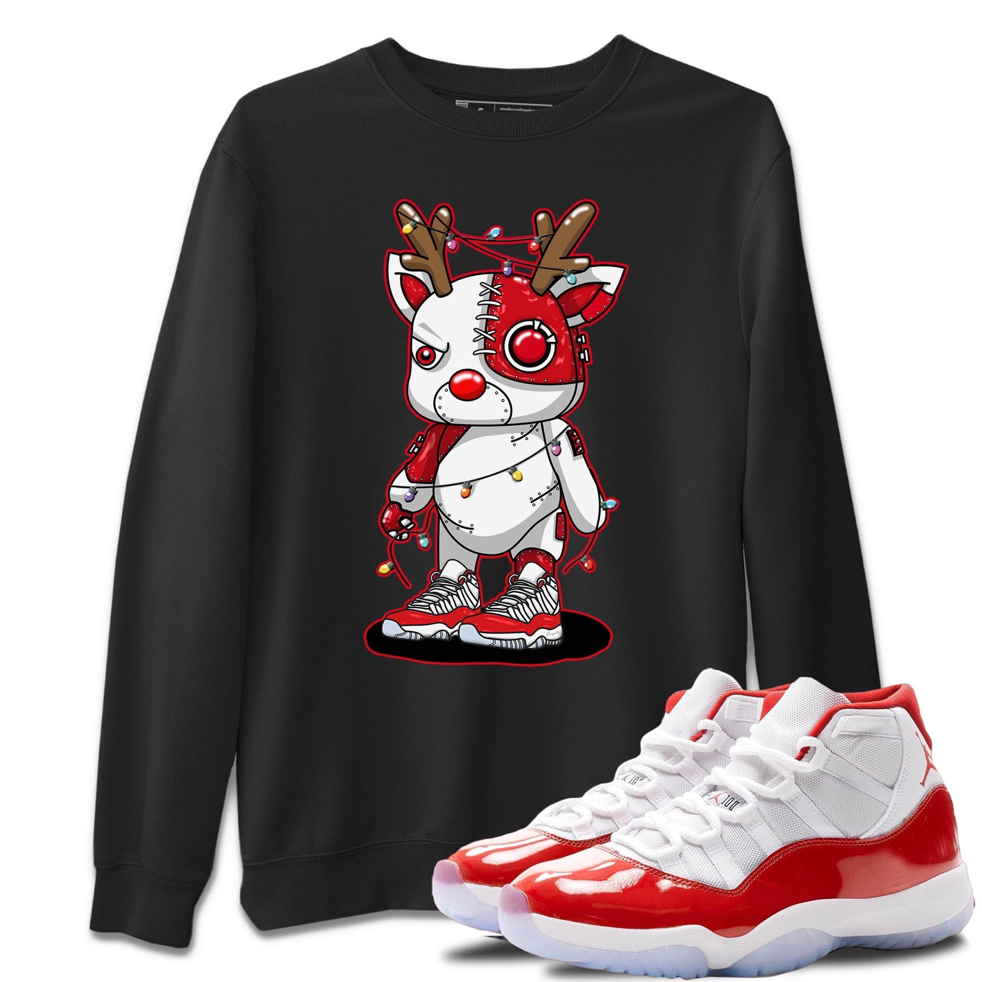 Cyborg Reindeer Unisex Tops - Air Jordan 11 Cherry