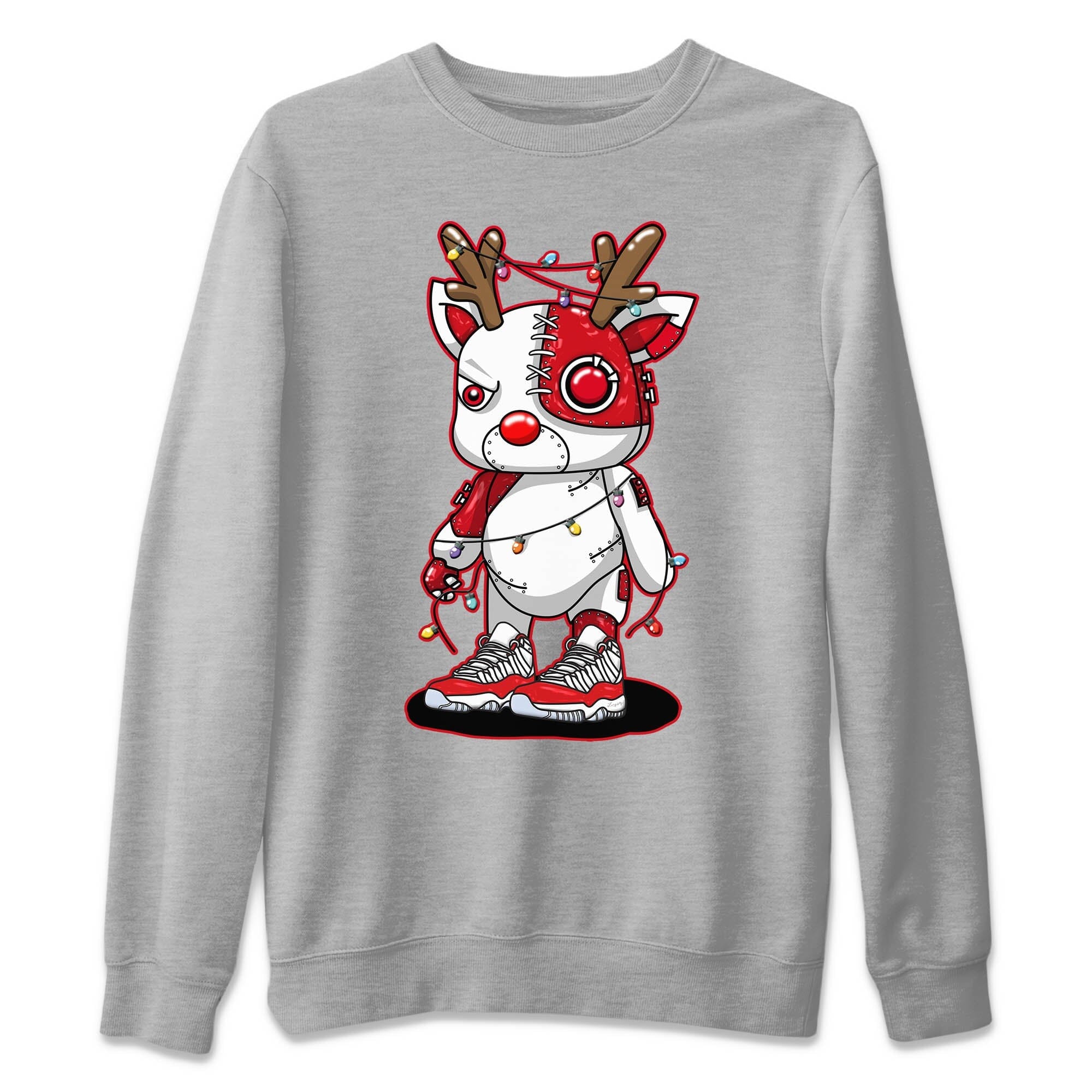 Cyborg Reindeer Unisex Tops - Air Jordan 11 Cherry