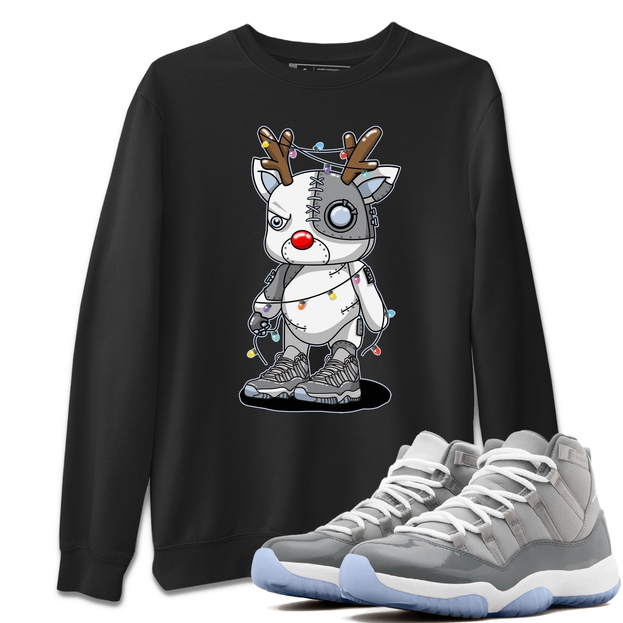 Cyborg Reindeer Unisex Tops - Air Jordan 11 Cool Grey