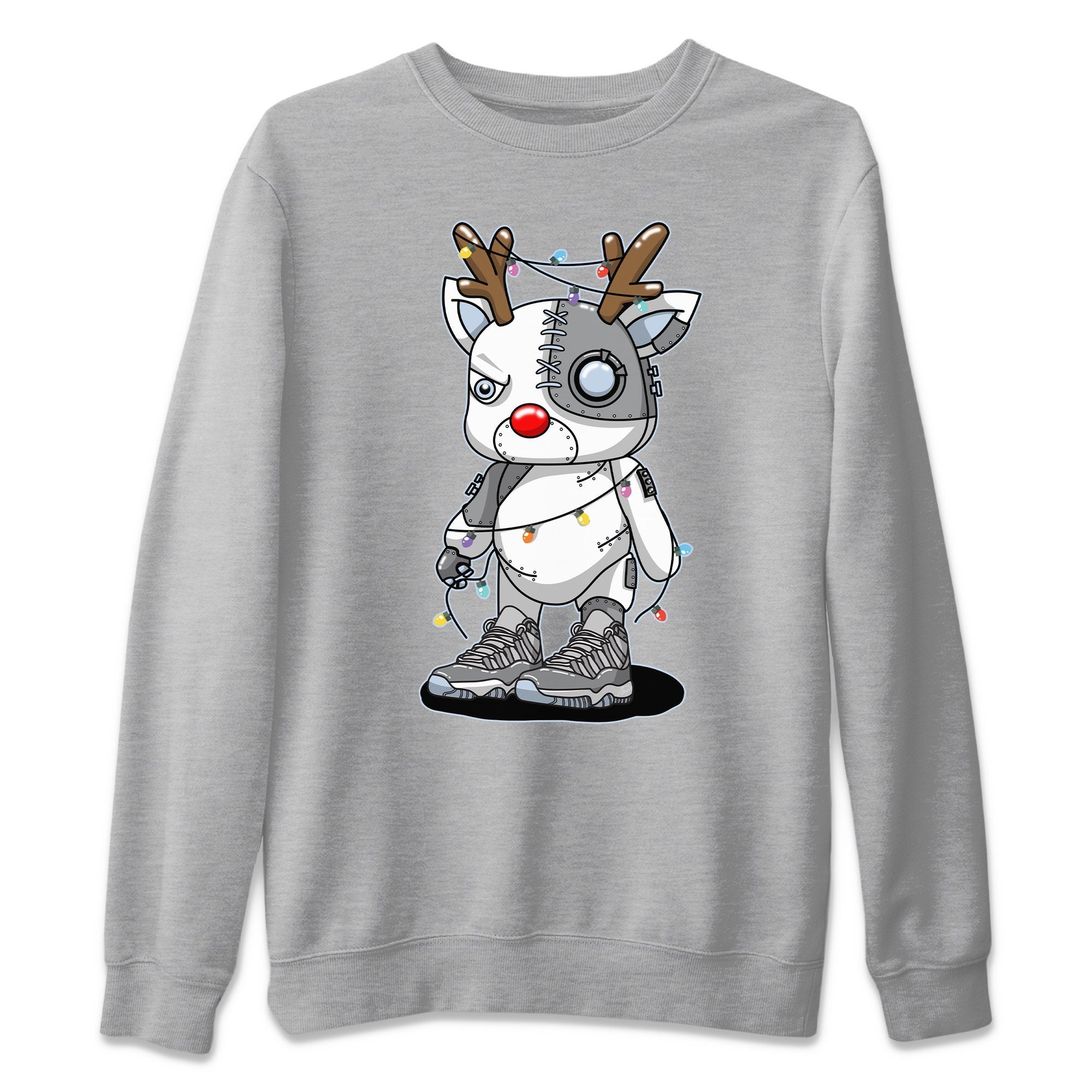 Cyborg Reindeer Unisex Tops - Air Jordan 11 Cool Grey