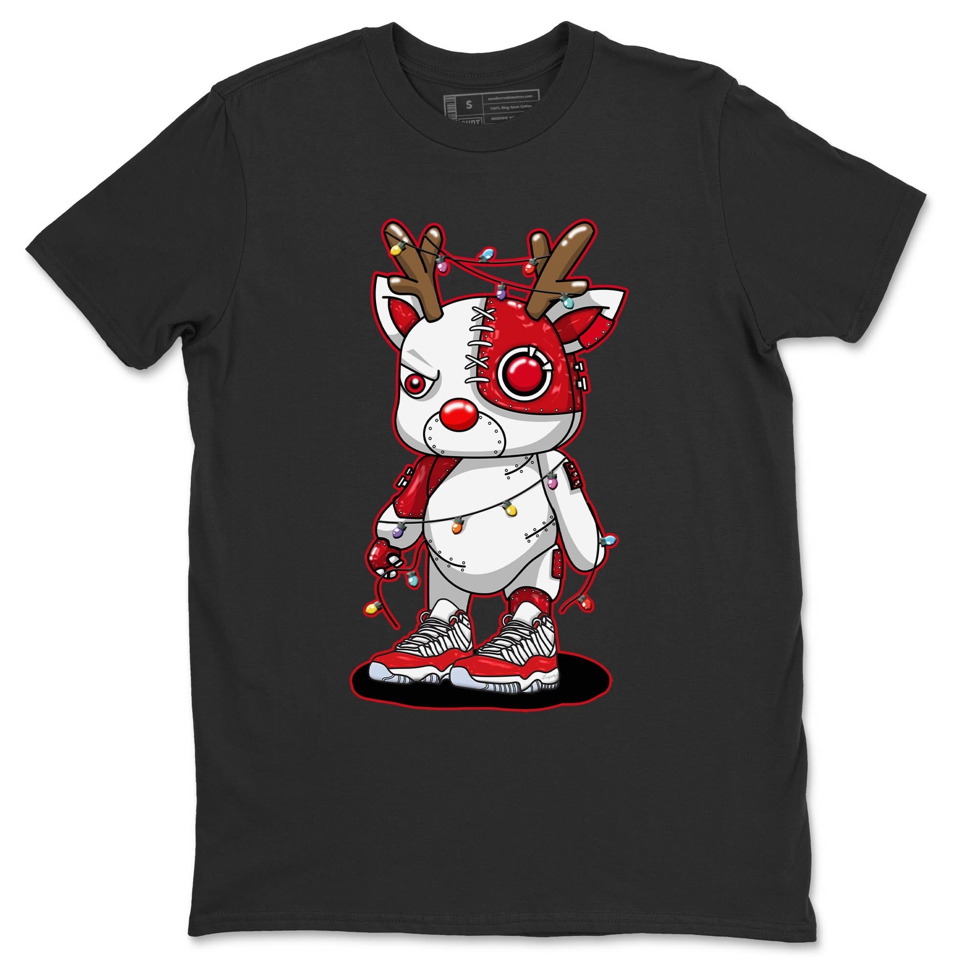 Cyborg Reindeer Unisex Tops - Air Jordan 11 Cherry