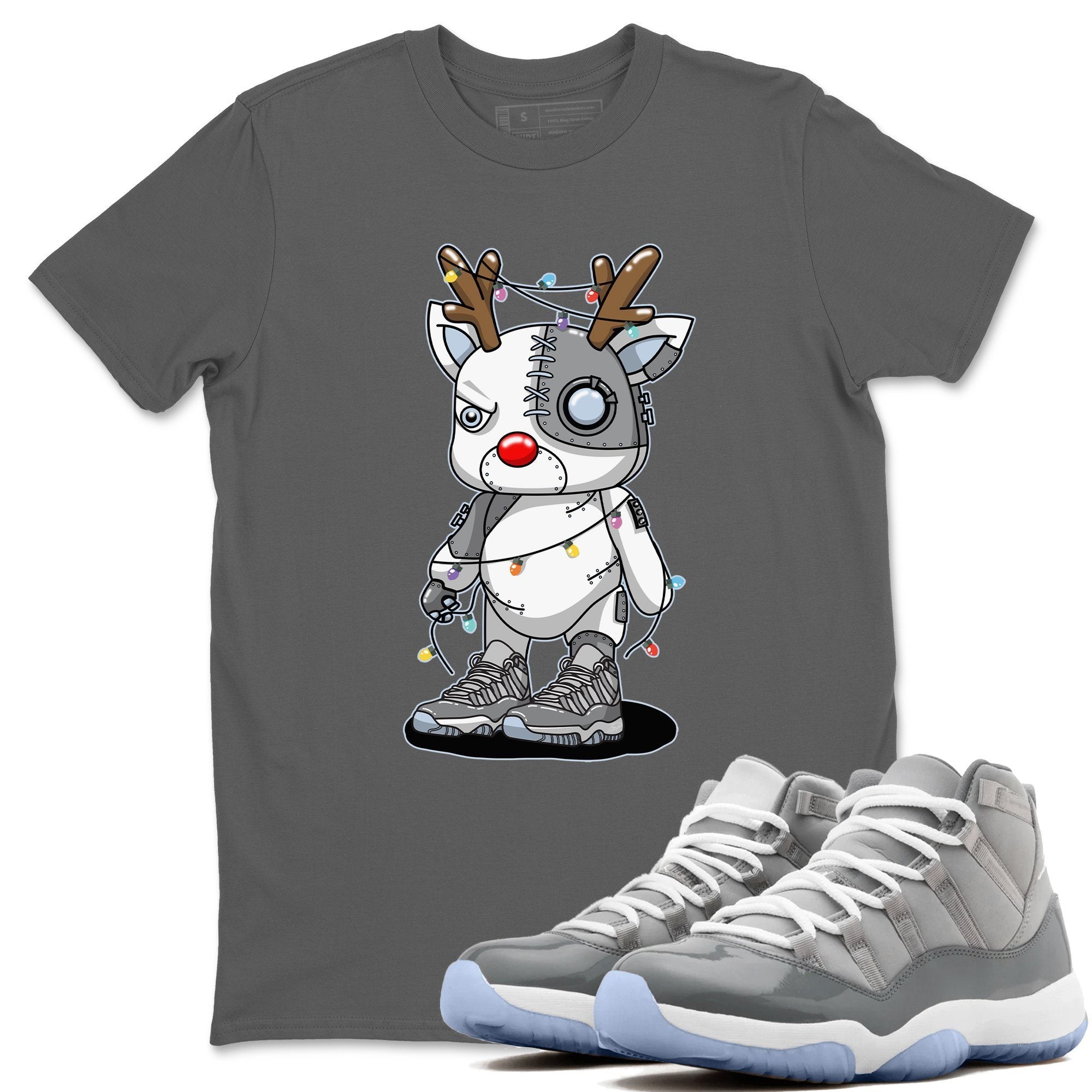 Cyborg Reindeer Unisex Tops - Air Jordan 11 Cool Grey