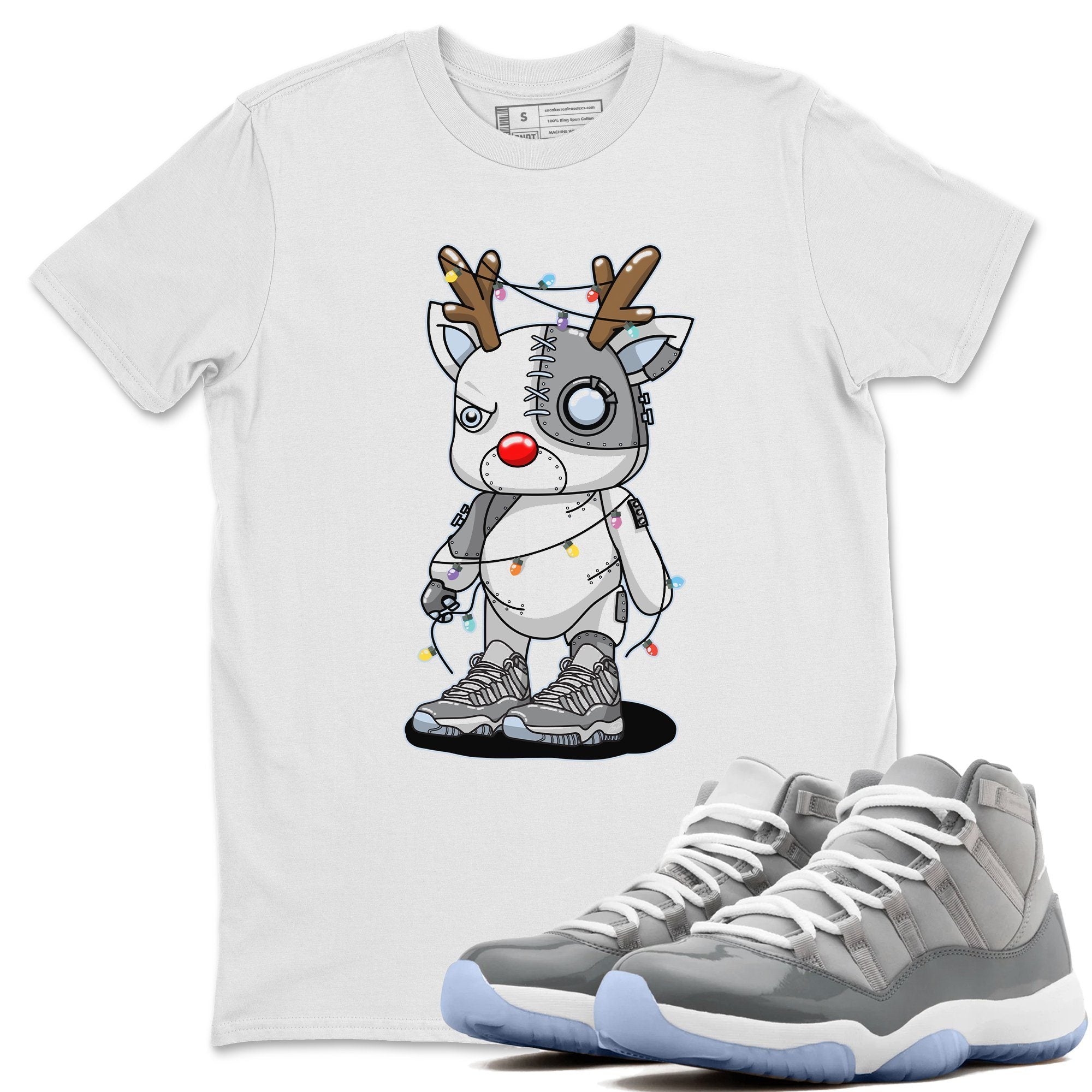Cyborg Reindeer Unisex Tops - Air Jordan 11 Cool Grey