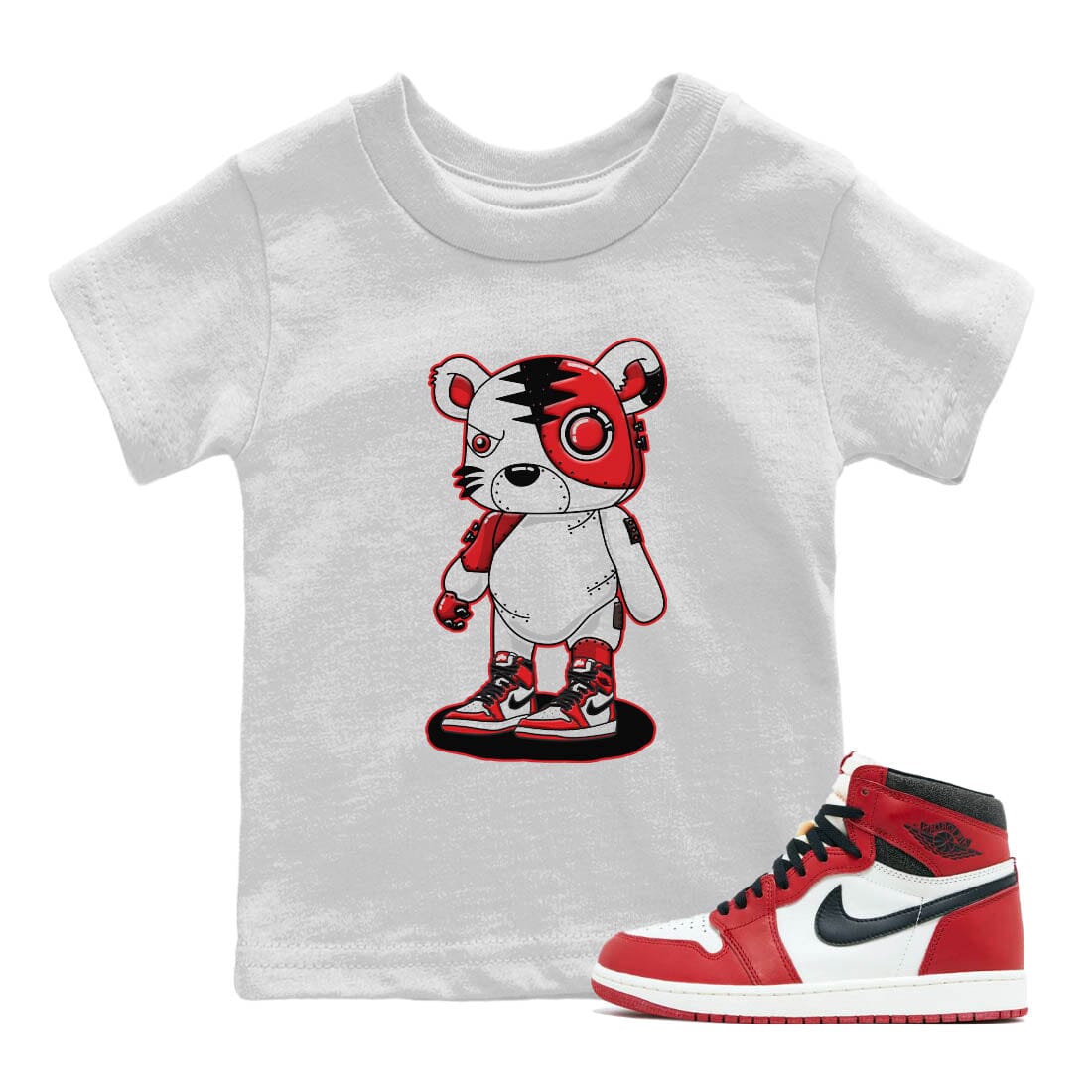 Cyborg Tiger Kids Tops - Air Jordan 1 Lost & Found