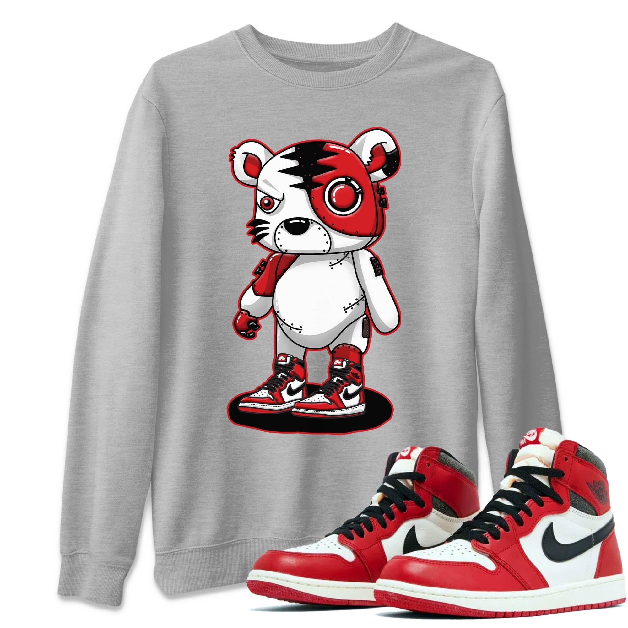 Cyborg Tiger Unisex Tops - Air Jordan 1 Lost & Found
