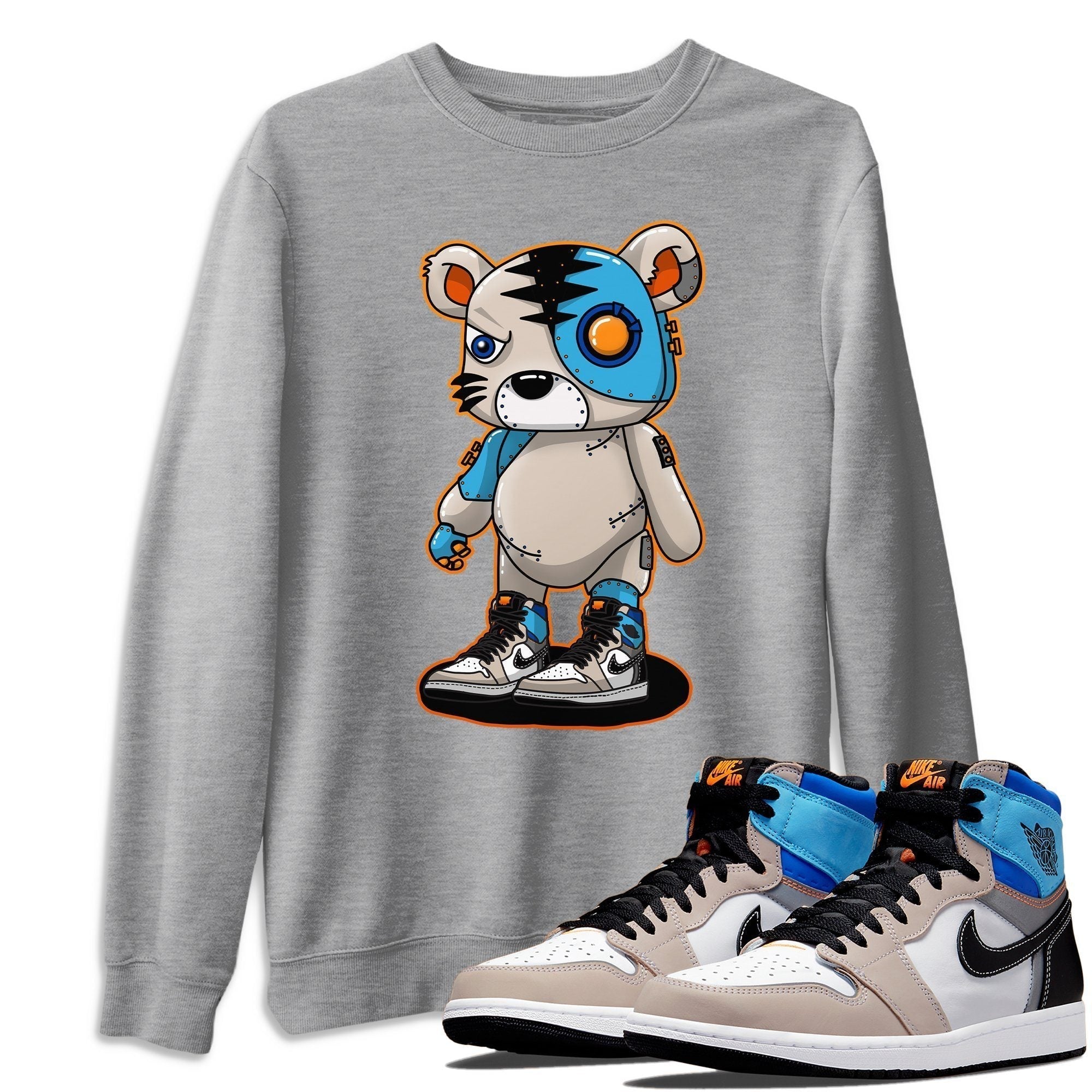 Cyborg Tiger Unisex Tops - Air Jordan 1 Prototype
