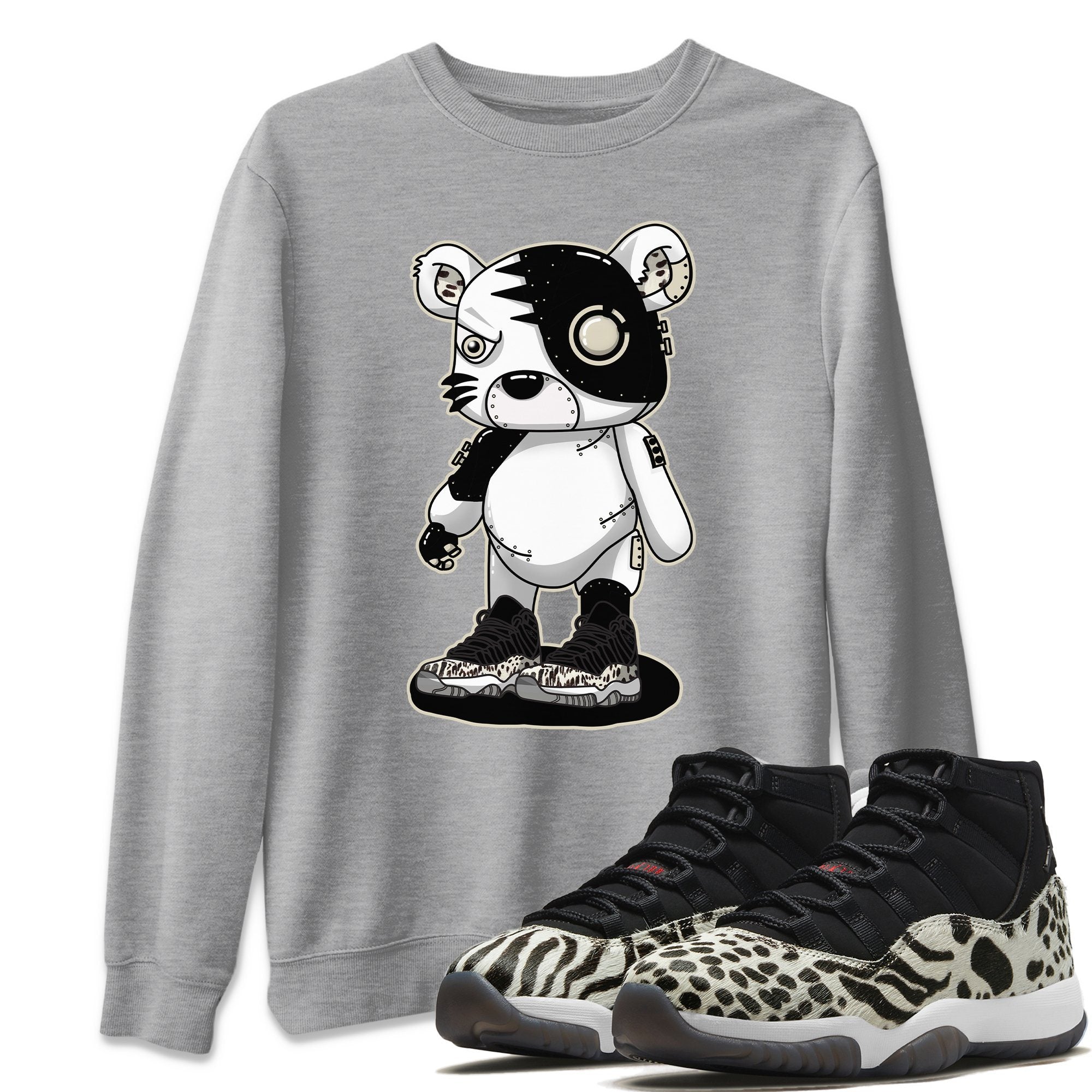 Cyborg Tiger Unisex Tops - Air Jordan 11 Animal Instinct