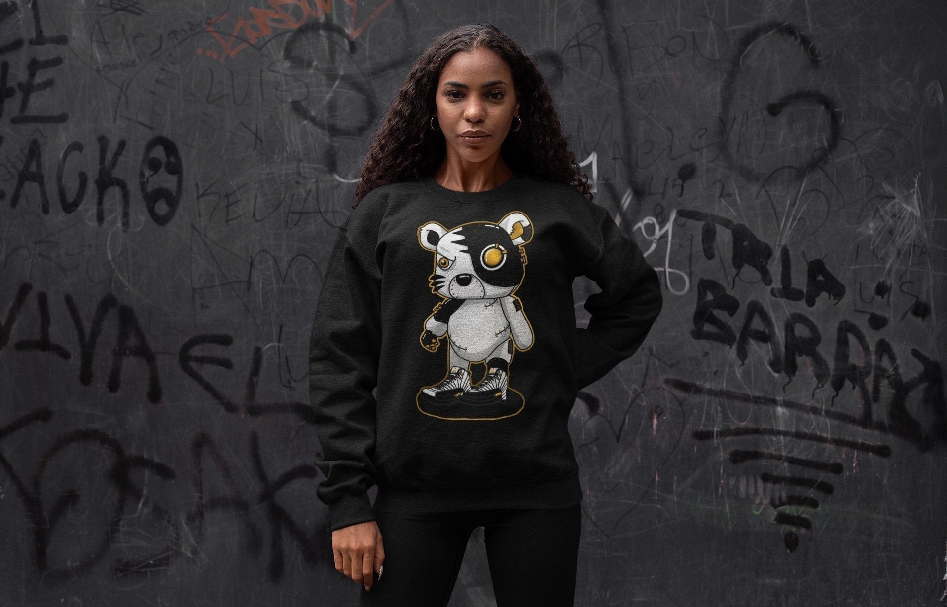 Cyborg Tiger Unisex Tops - Air Jordan 12 Royalty