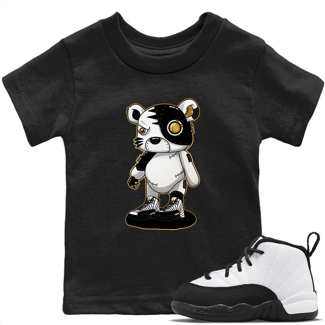 Cyborg Tiger Kids Tops - Air Jordan 12 Royalty
