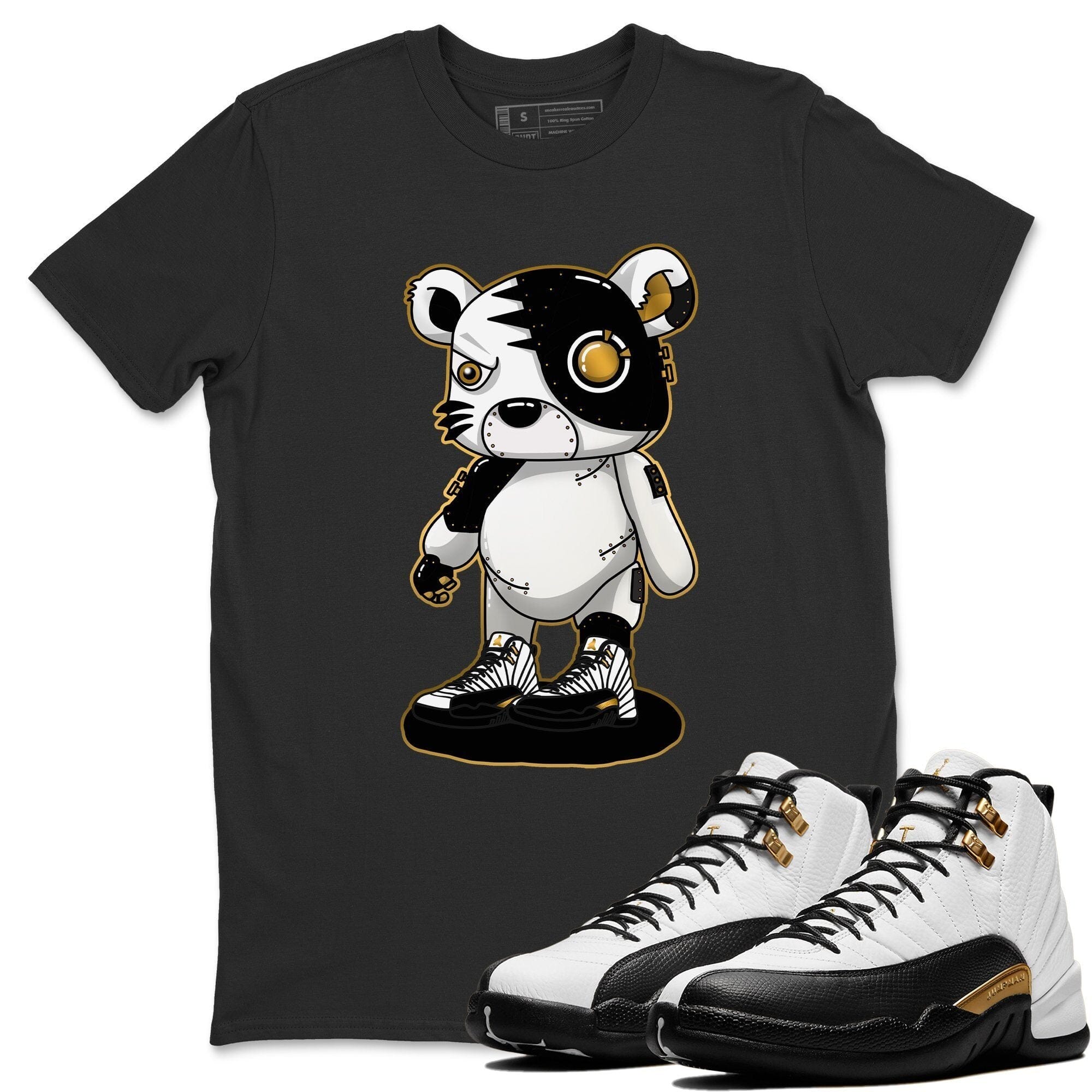 Cyborg Tiger Unisex Tops - Air Jordan 12 Royalty