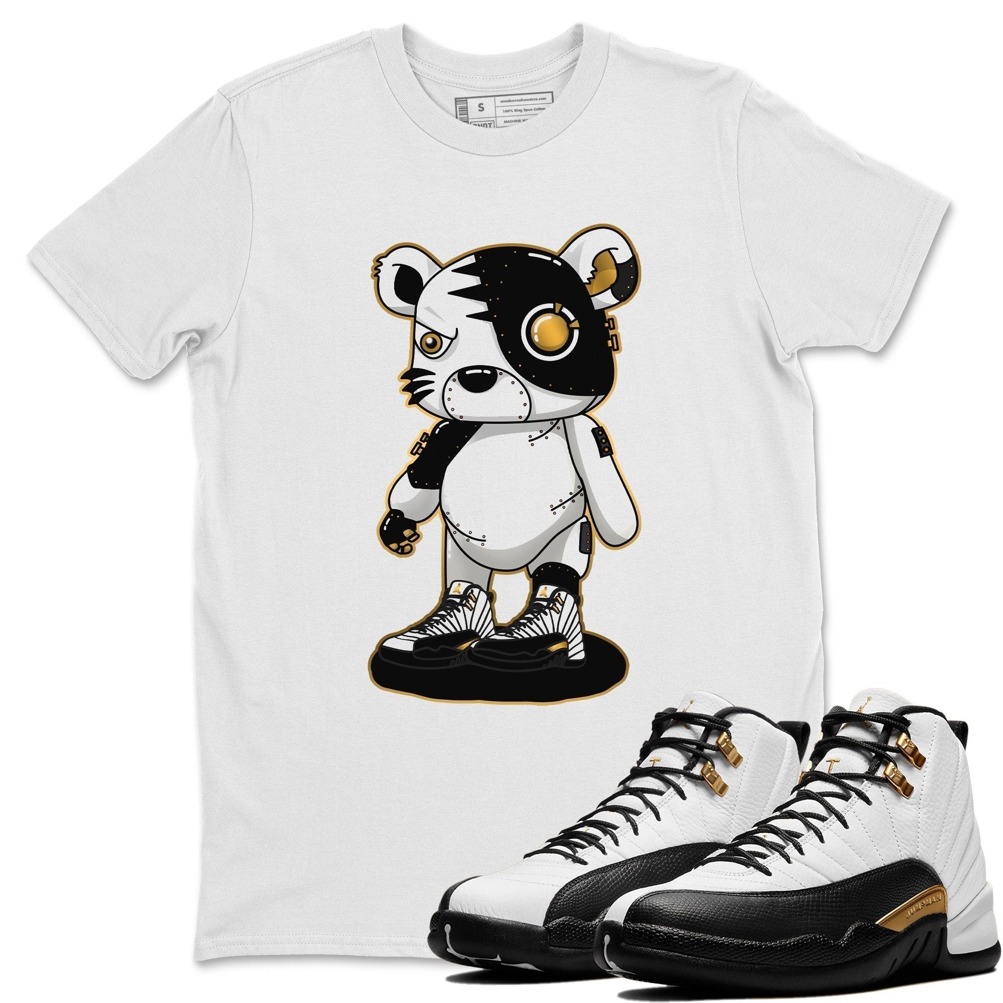 Cyborg Tiger Unisex Tops - Air Jordan 12 Royalty