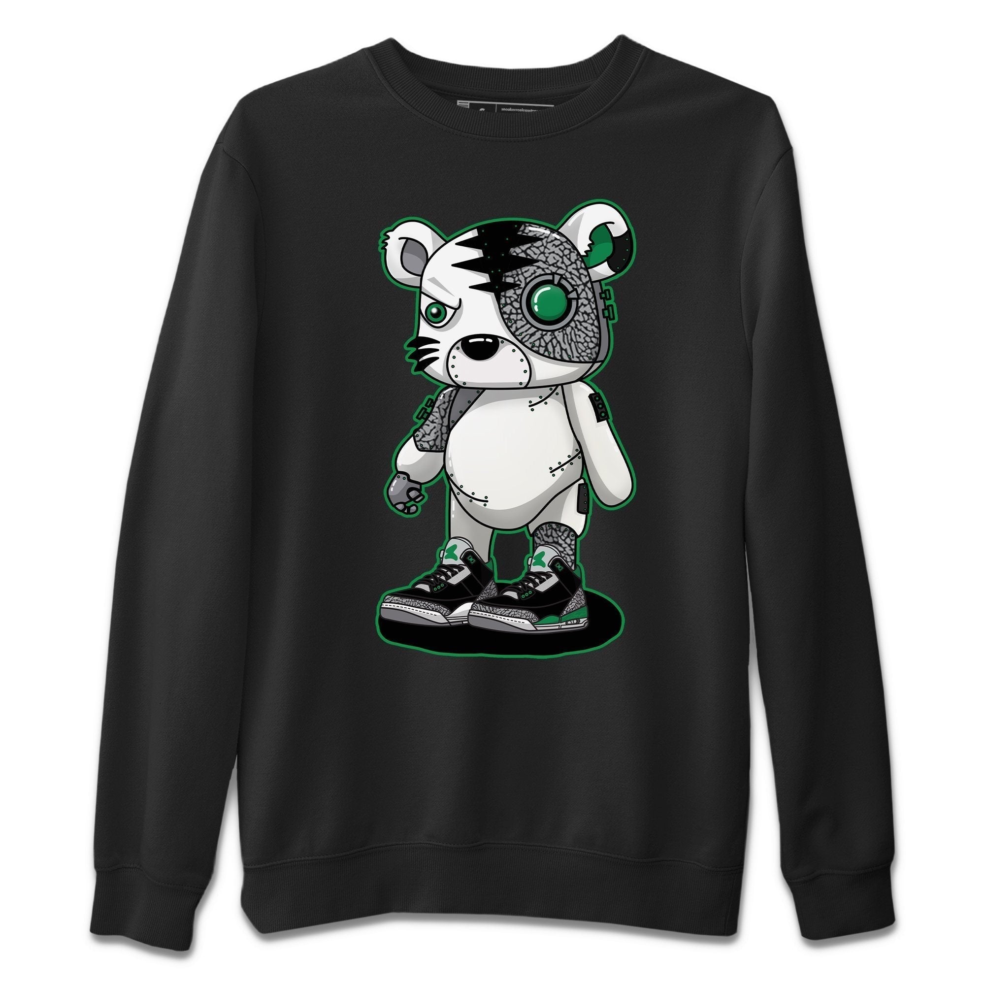 Cyborg Tiger Unisex Tops - Air Jordan 3 Pine Green