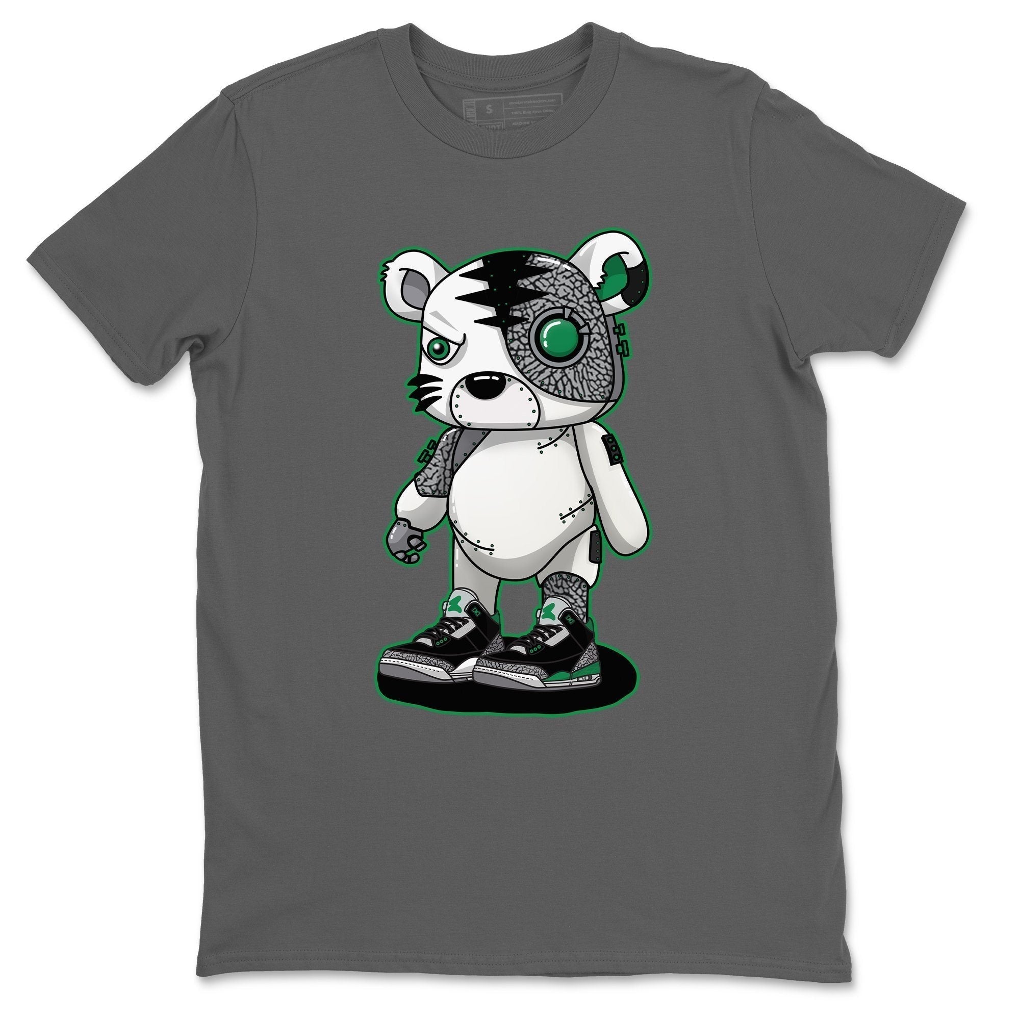 Cyborg Tiger Unisex Tops - Air Jordan 3 Pine Green