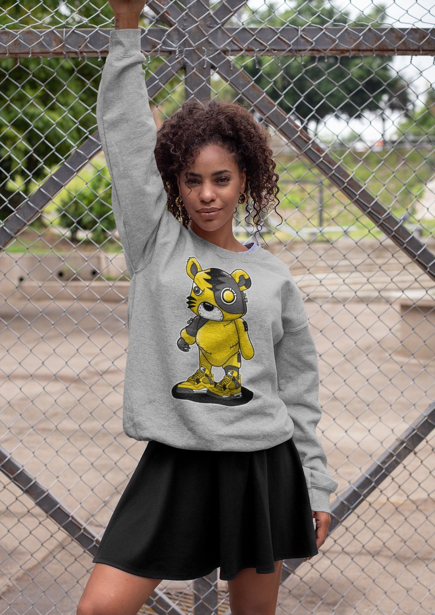 Cyborg Tiger Unisex Tops - Air Jordan 4 Lightning