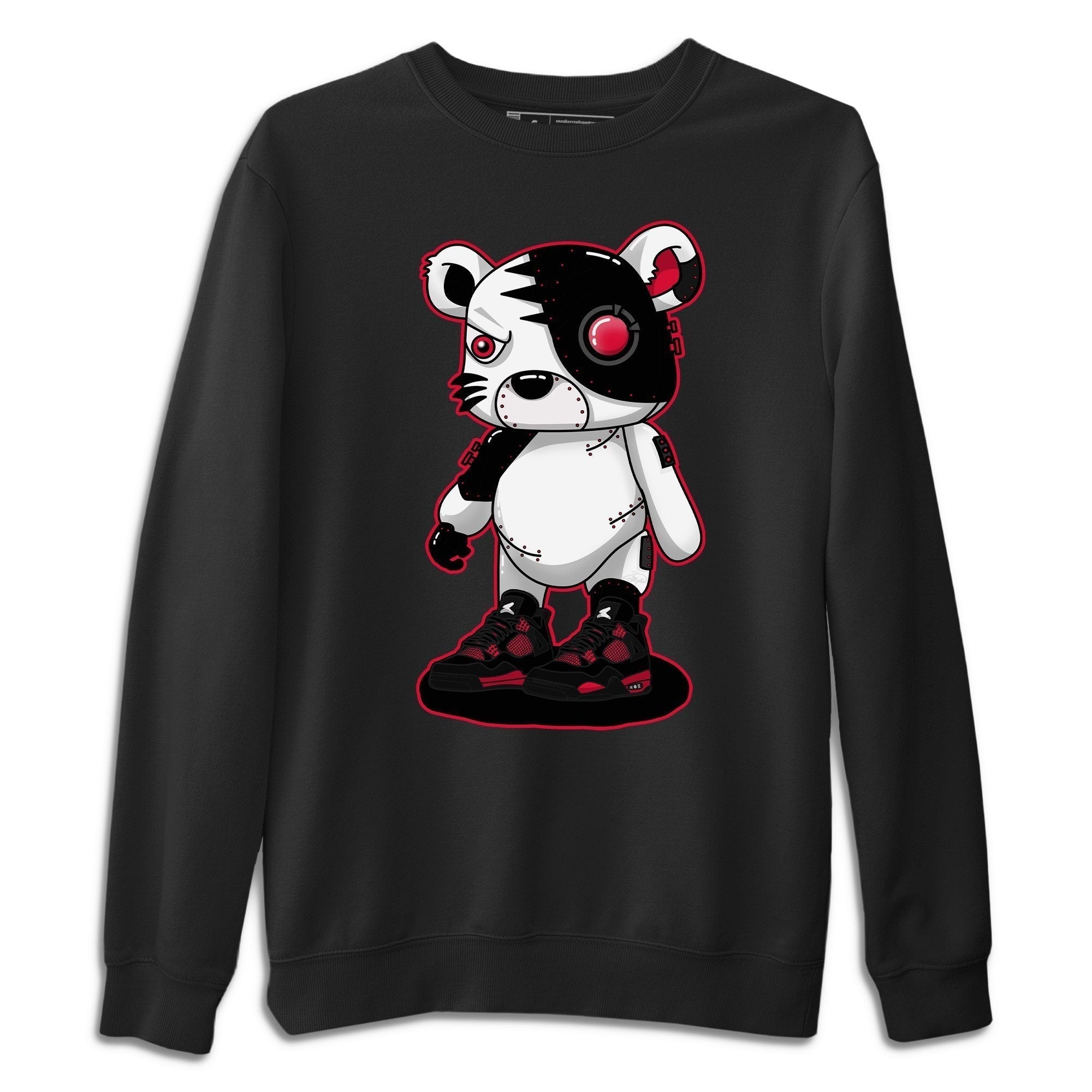 Cyborg Tiger Unisex Tops - Air Jordan 4 Red Thunder