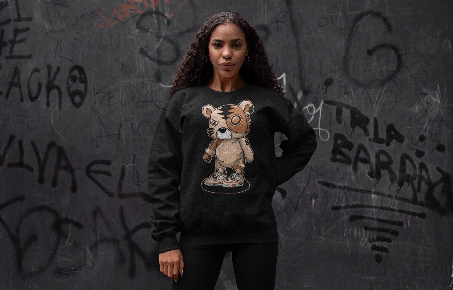 Cyborg Tiger Unisex Tops - Air Jordan 4 Shimmer
