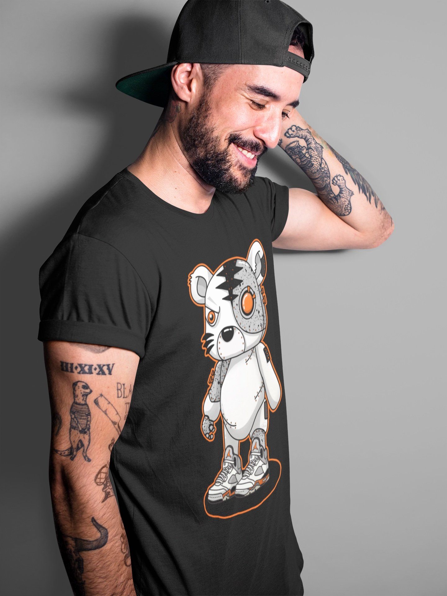 Cyborg Tiger Unisex Tops - Air Jordan 5 Shattered Backboard