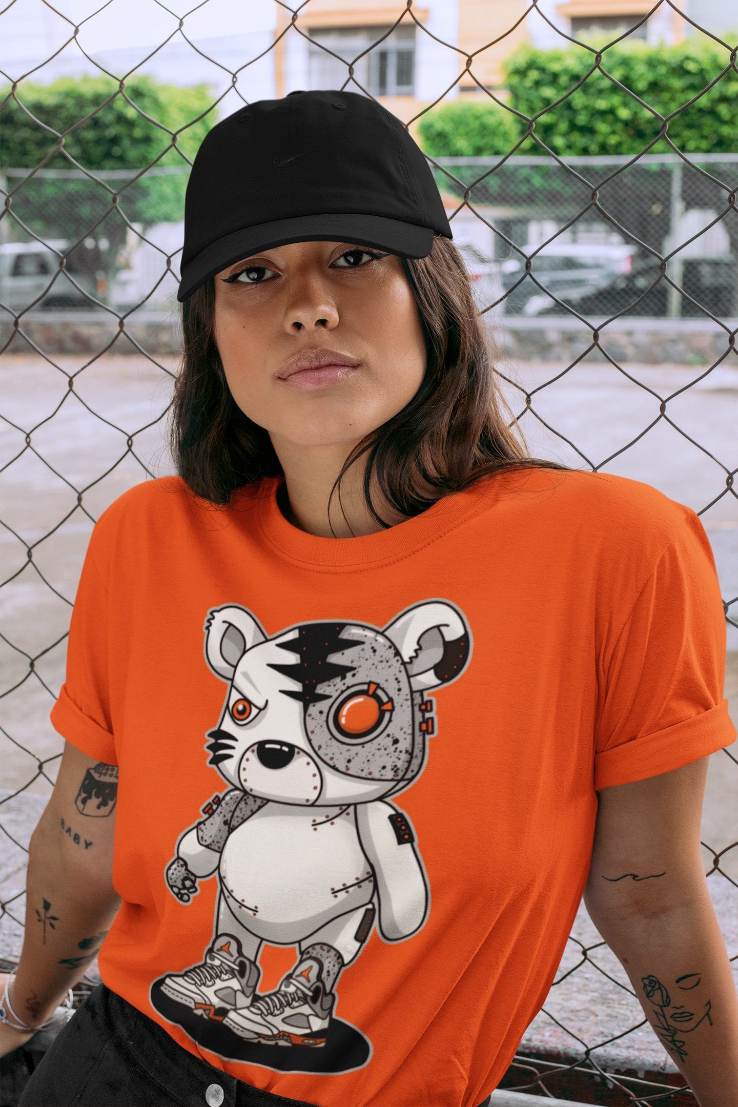 Cyborg Tiger Unisex Tops - Air Jordan 5 Shattered Backboard
