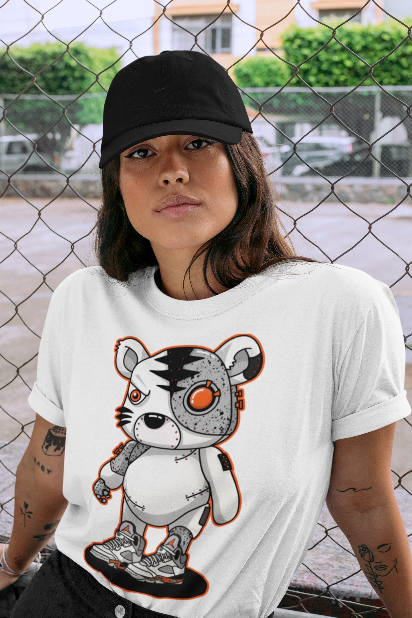 Cyborg Tiger Unisex Tops - Air Jordan 5 Shattered Backboard