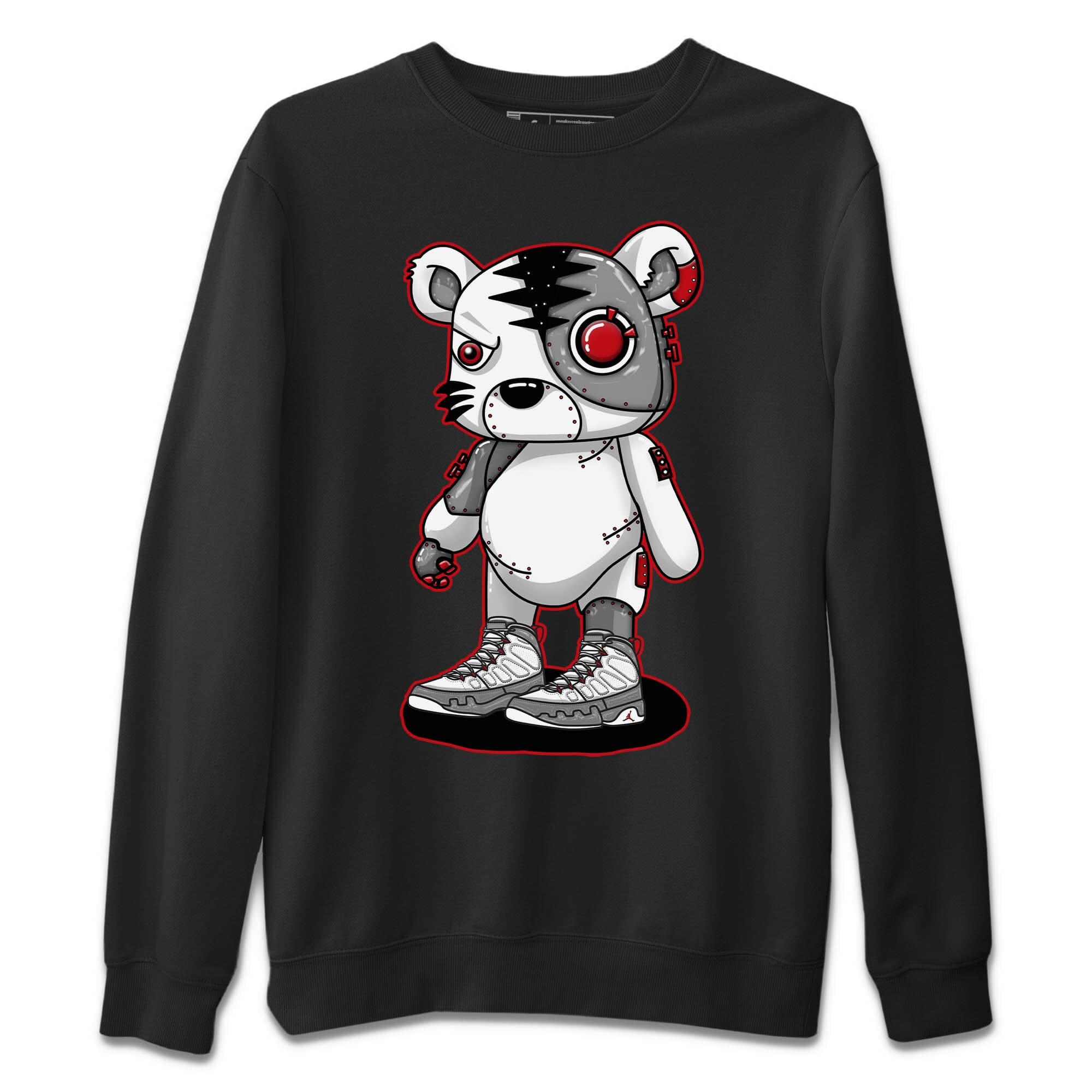 Cyborg Tiger Unisex Tops - Air Jordan 9 Fire Red