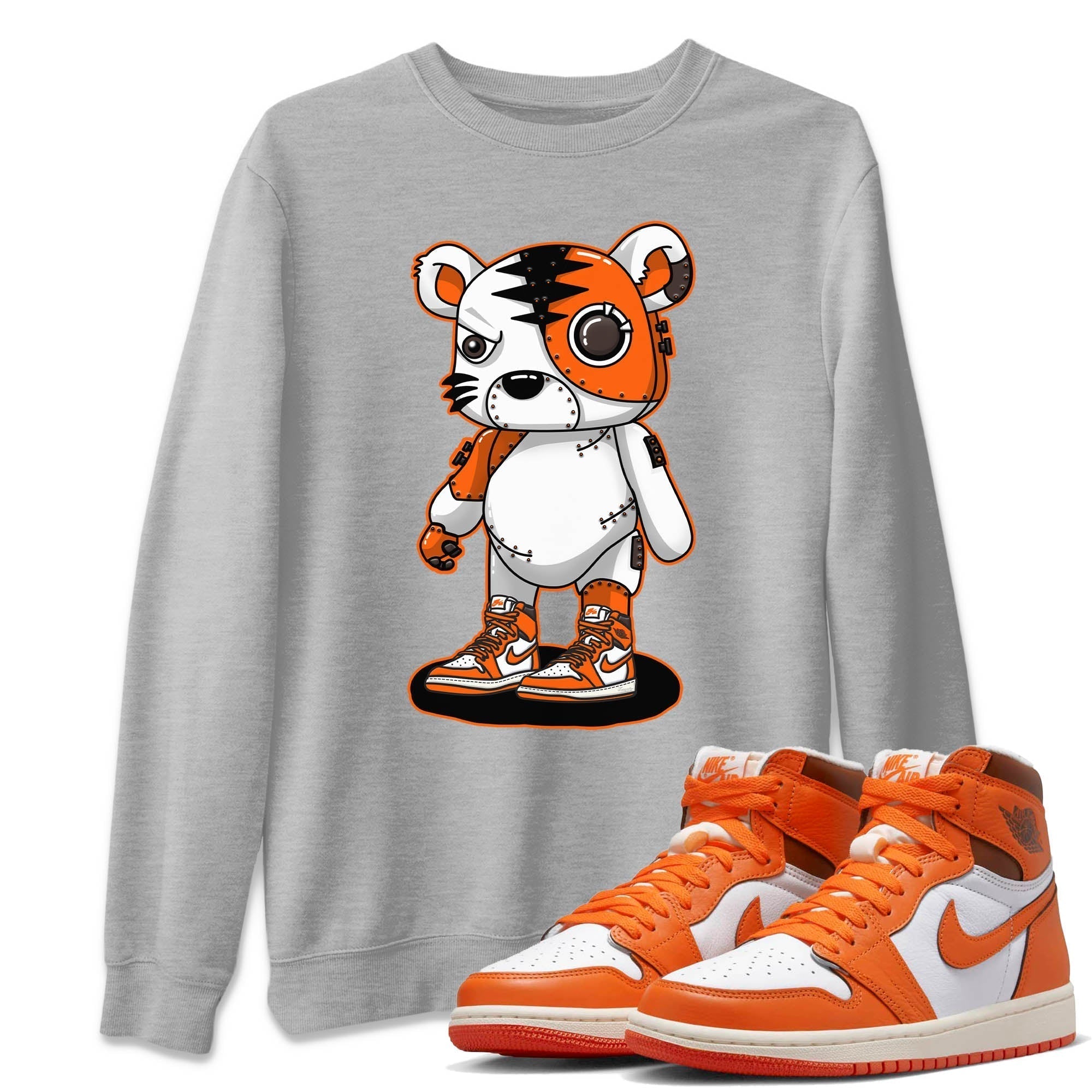 Cyborg Tiger Unisex Tops - Air Jordan 1 Starfish