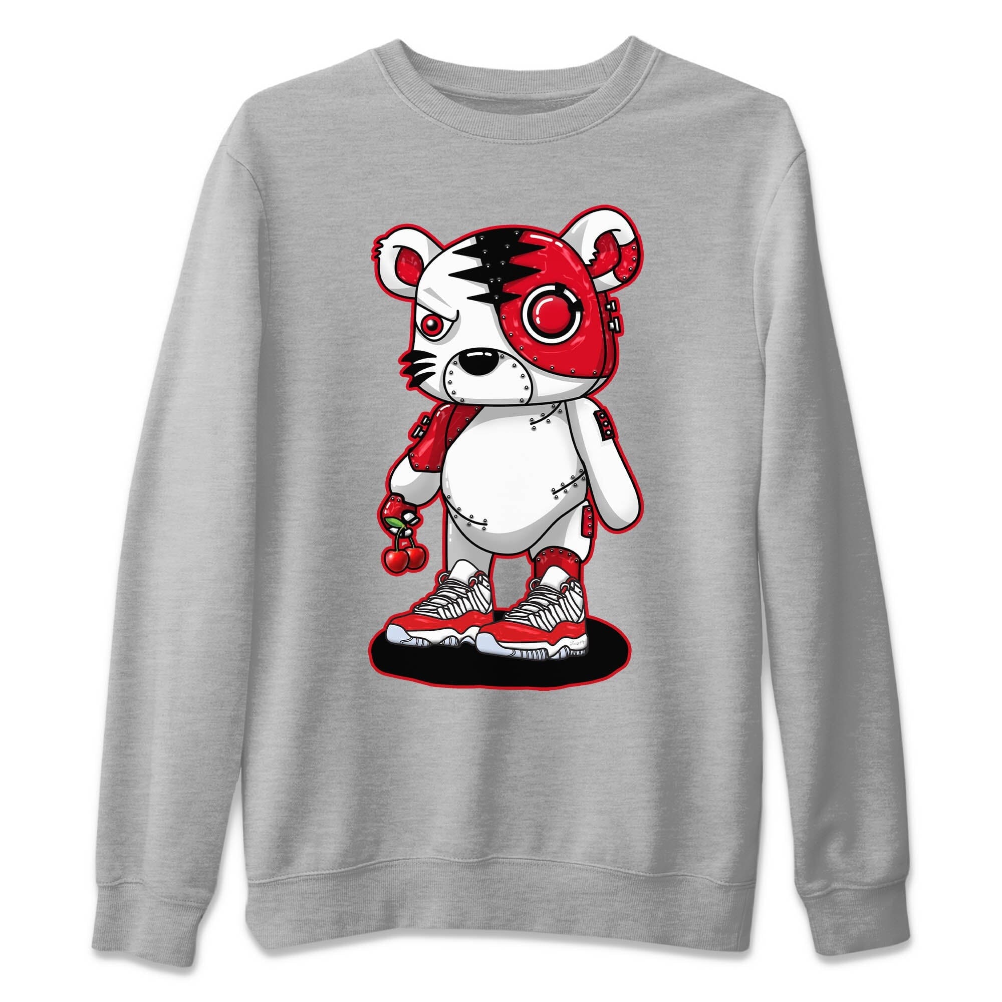 Cyborg Tiger Unisex Tops - Air Jordan 11 Cherry