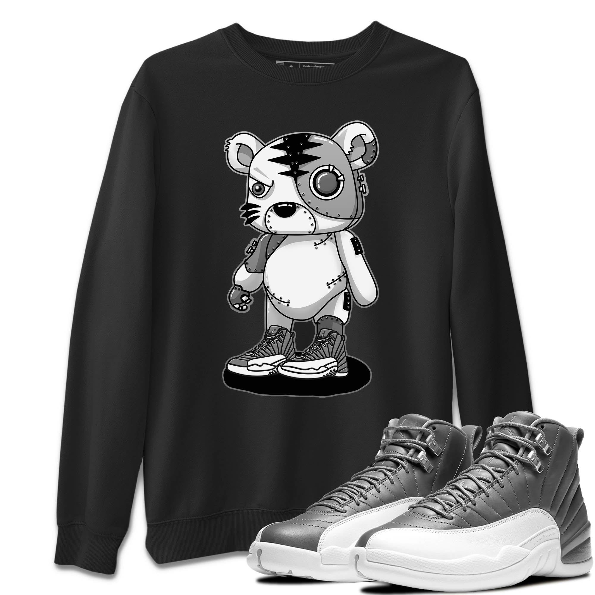 Cyborg Tiger Unisex Tops - Air Jordan 12 Stealth