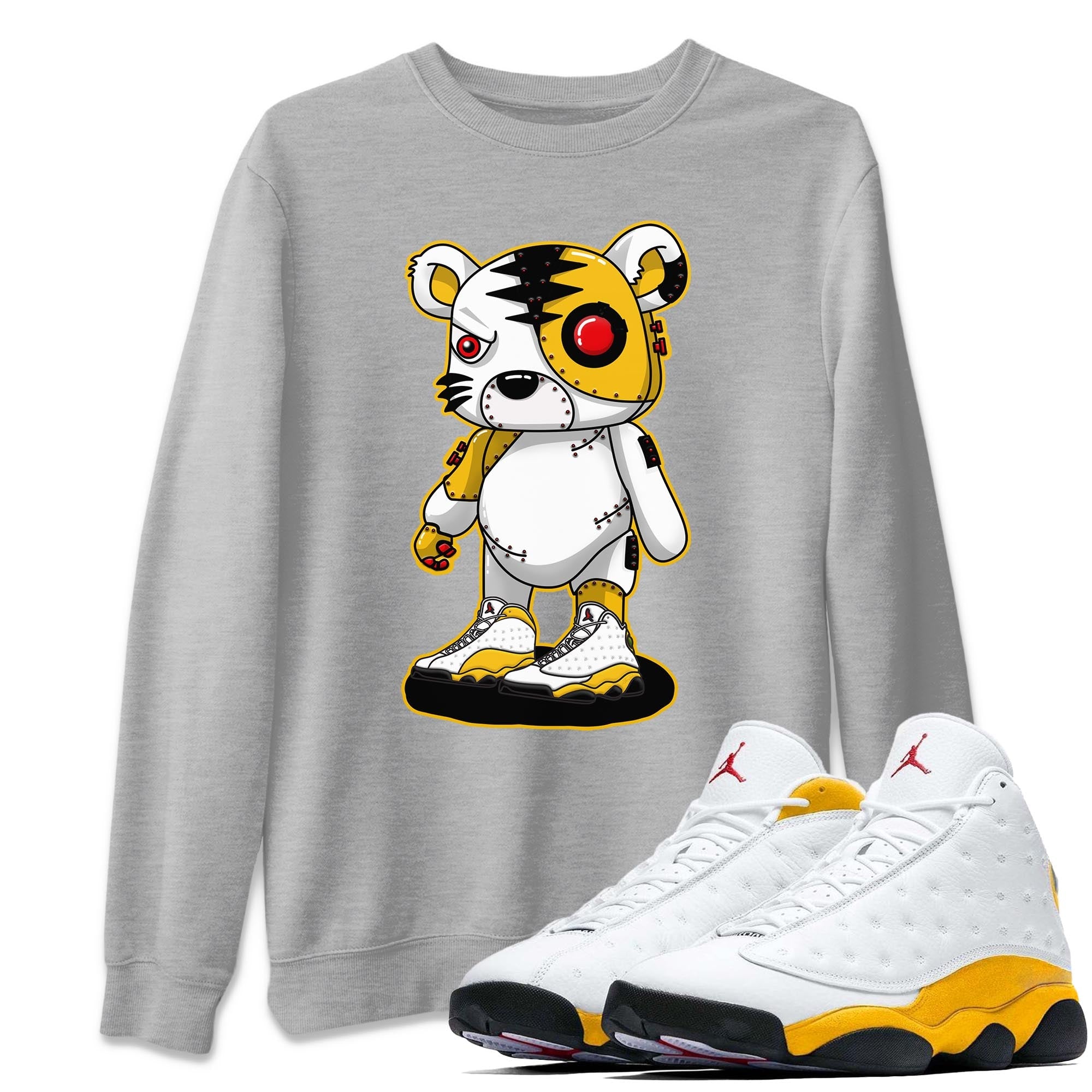 Cyborg Tiger Unisex Tops - Air Jordan 13 Del Sol