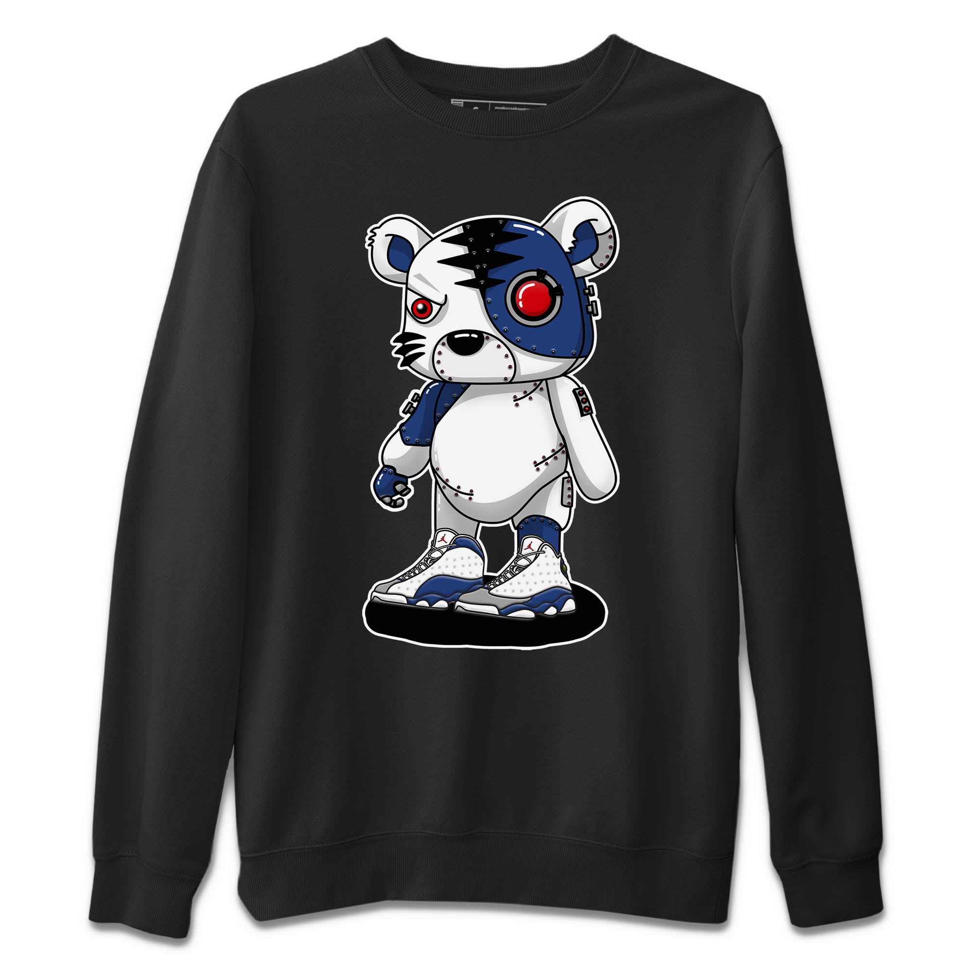 Cyborg Tiger Unisex Tops - Air Jordan 13 French Blue