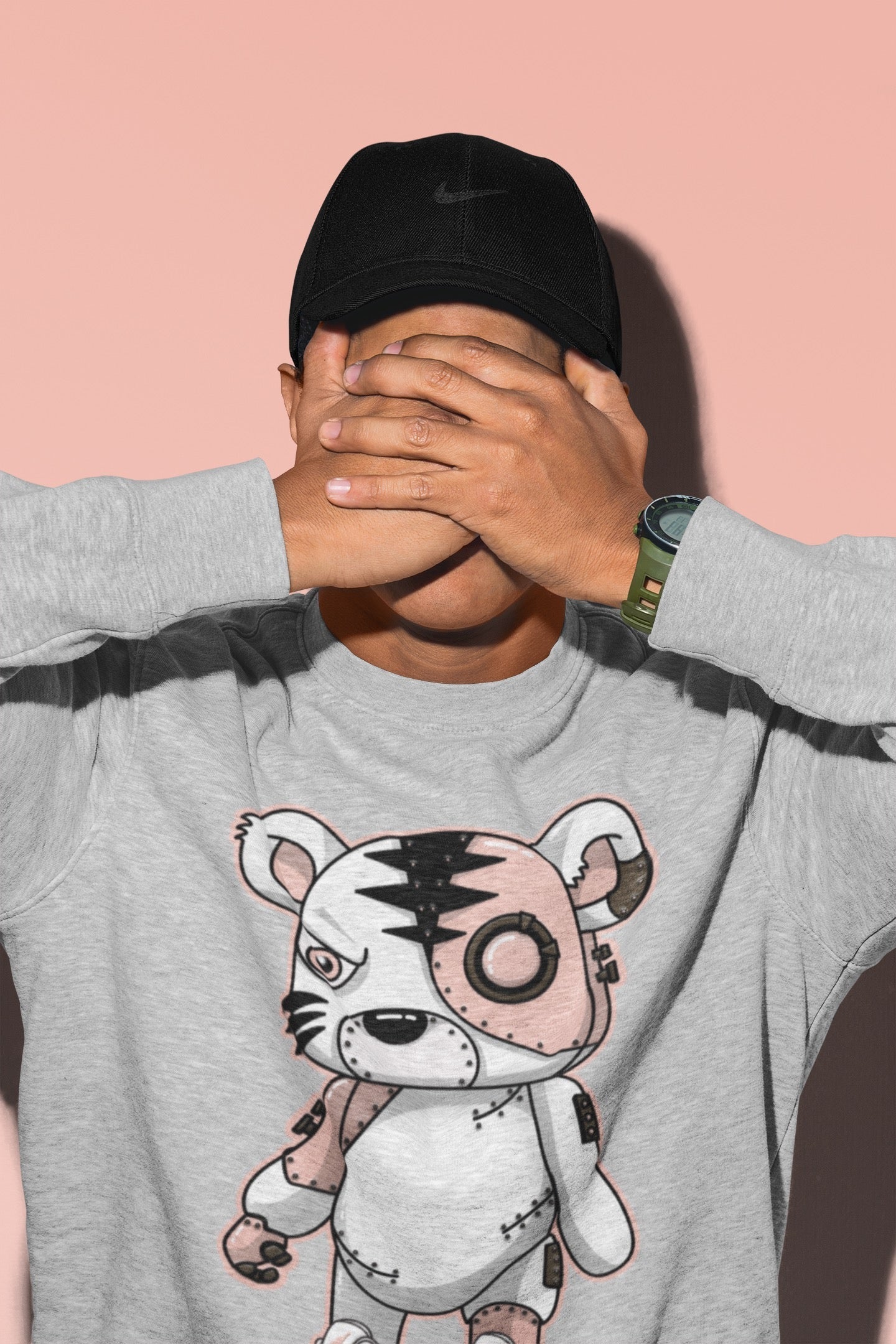 Cyborg Tiger Unisex Tops - Air Jordan 3 Atmosphere