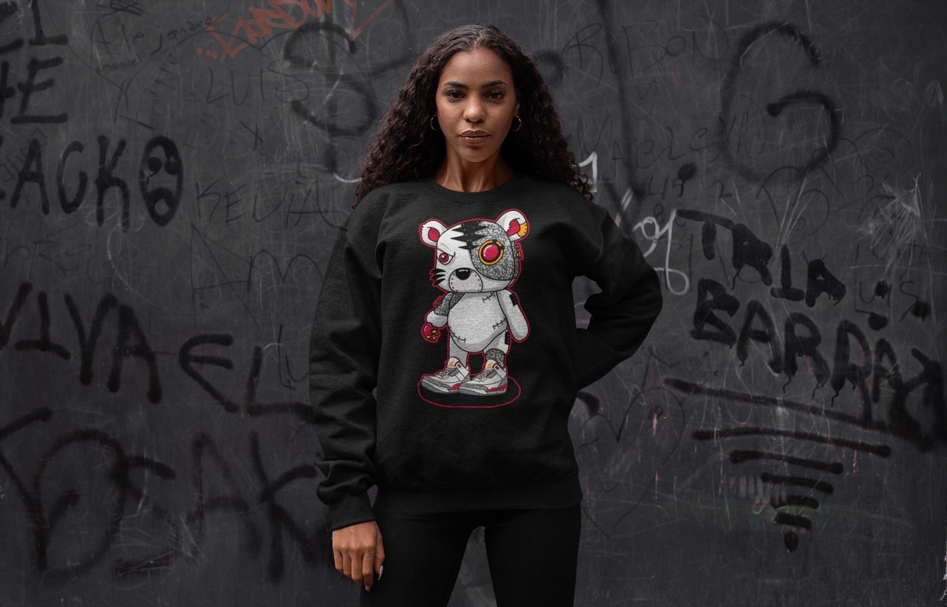 Cyborg Tiger Unisex Tops - Air Jordan 3 Cardinal