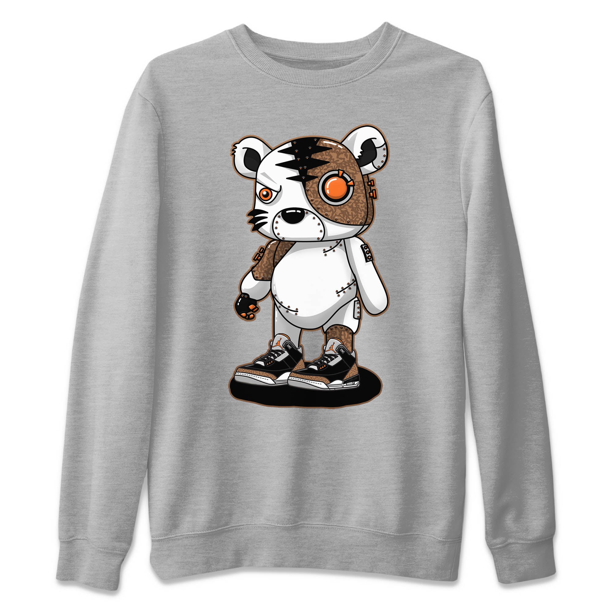 Cyborg Tiger Unisex Tops - Air Jordan 3 Desert Elephant