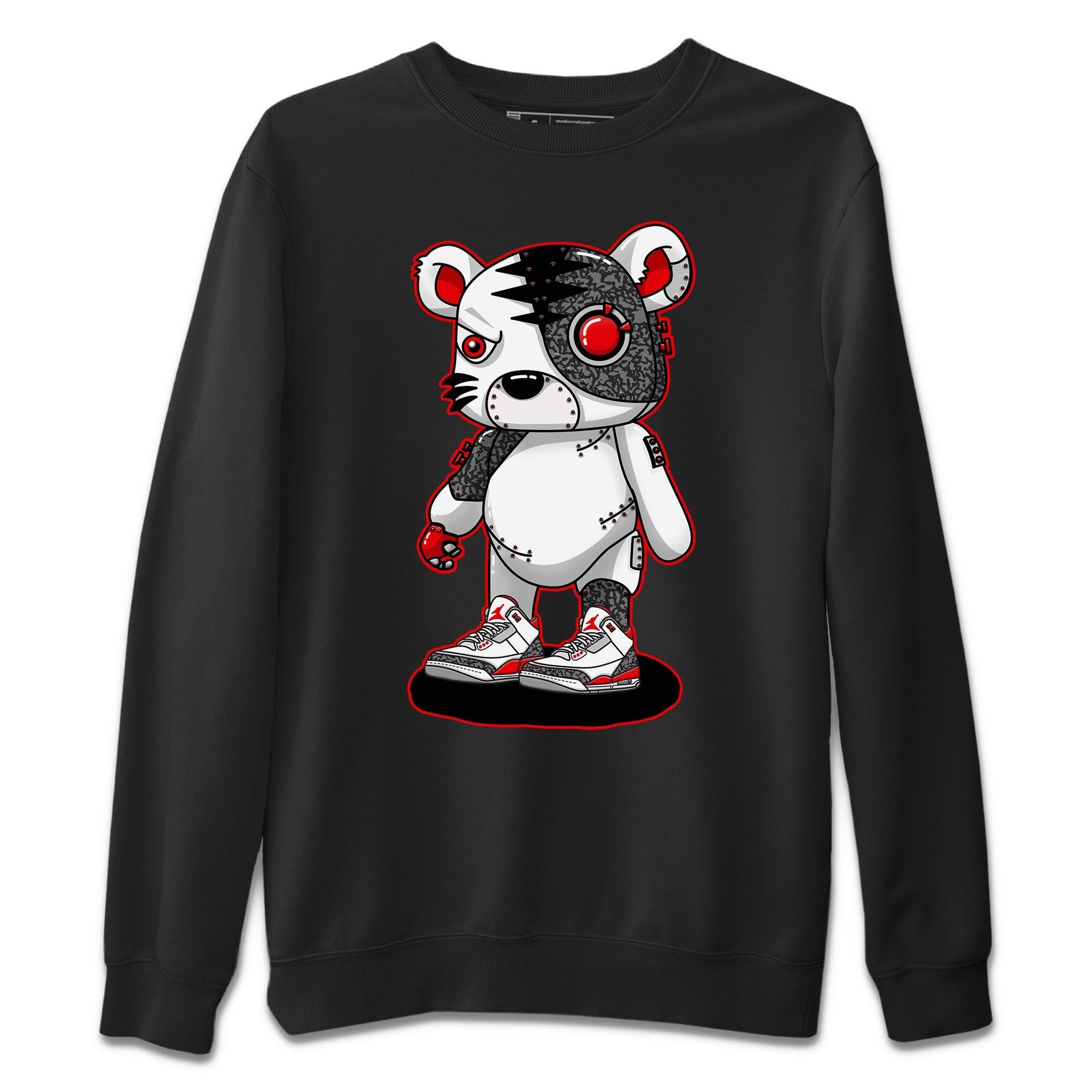 Cyborg Tiger Unisex Tops - Air Jordan 3 Fire Red