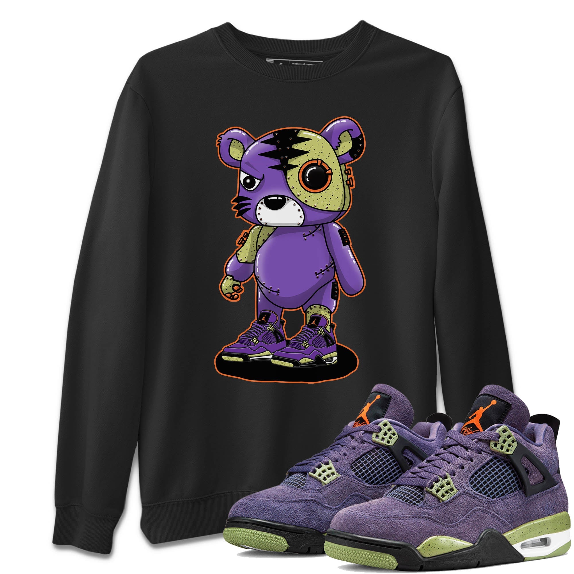 Cyborg Tiger Unisex Tops - Air Jordan 4 Canyon Purple