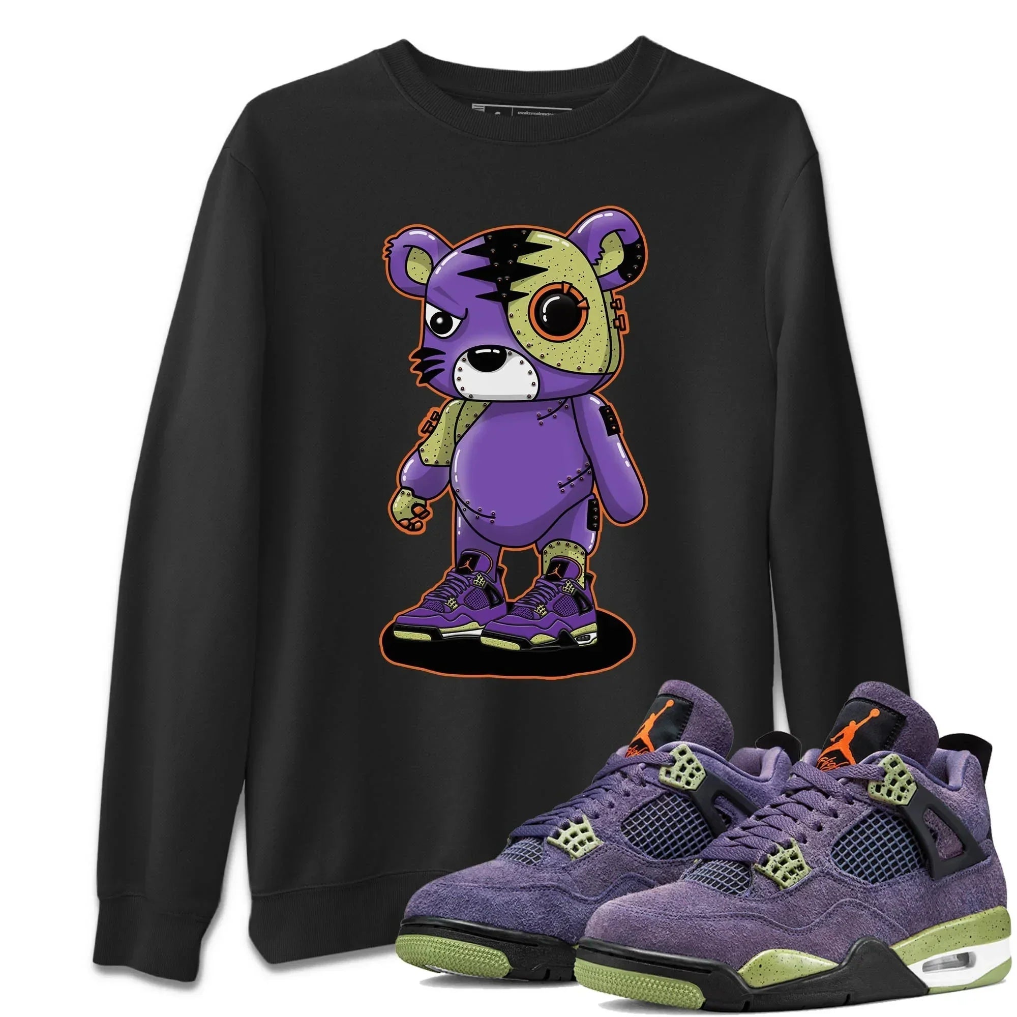 Cyborg Tiger Unisex Tops - Air Jordan 4 Canyon Purple