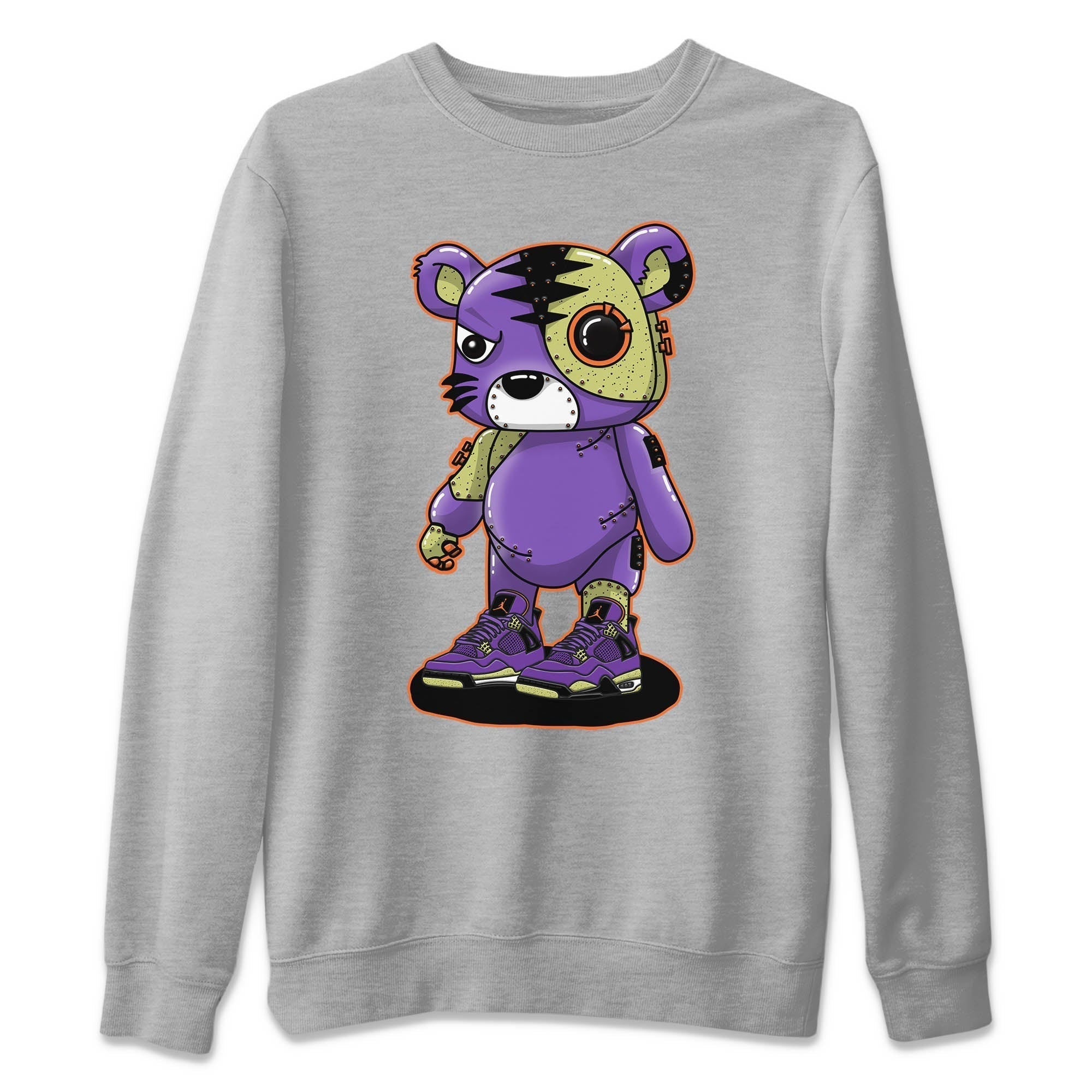 Cyborg Tiger Unisex Tops - Air Jordan 4 Canyon Purple
