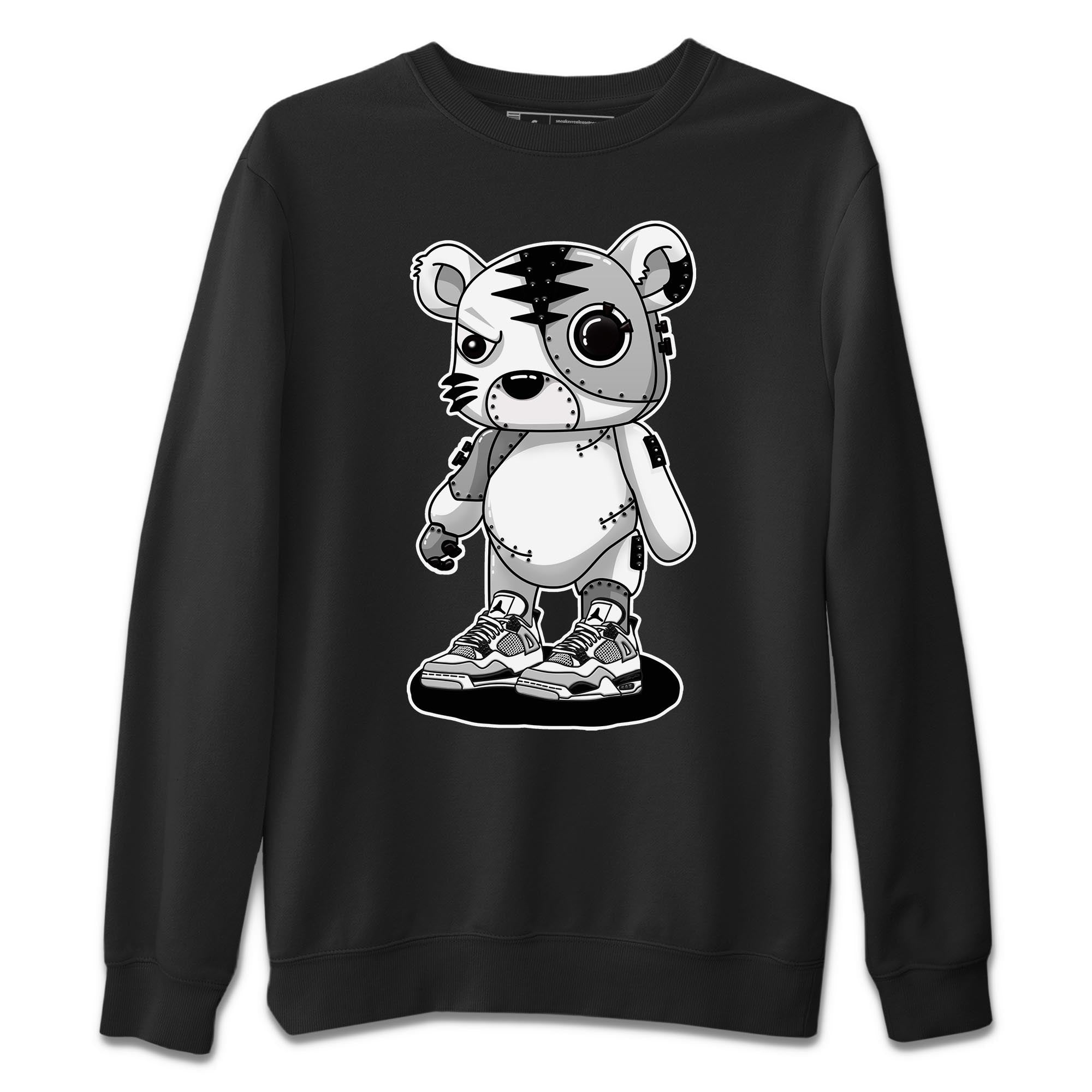 Cyborg Tiger Unisex Tops - Air Jordan 4 Military Black
