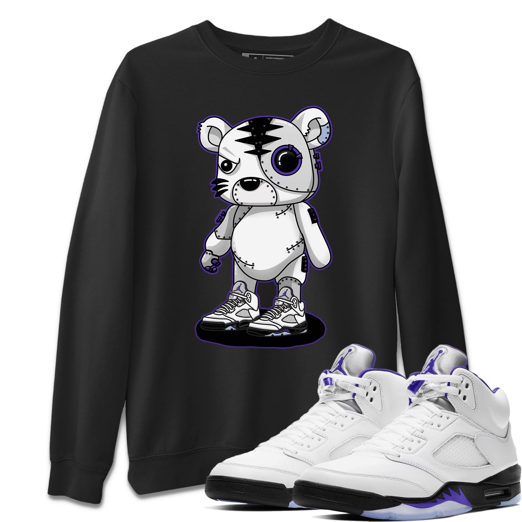 Cyborg Tiger Unisex Tops - Air Jordan 5 Concord
