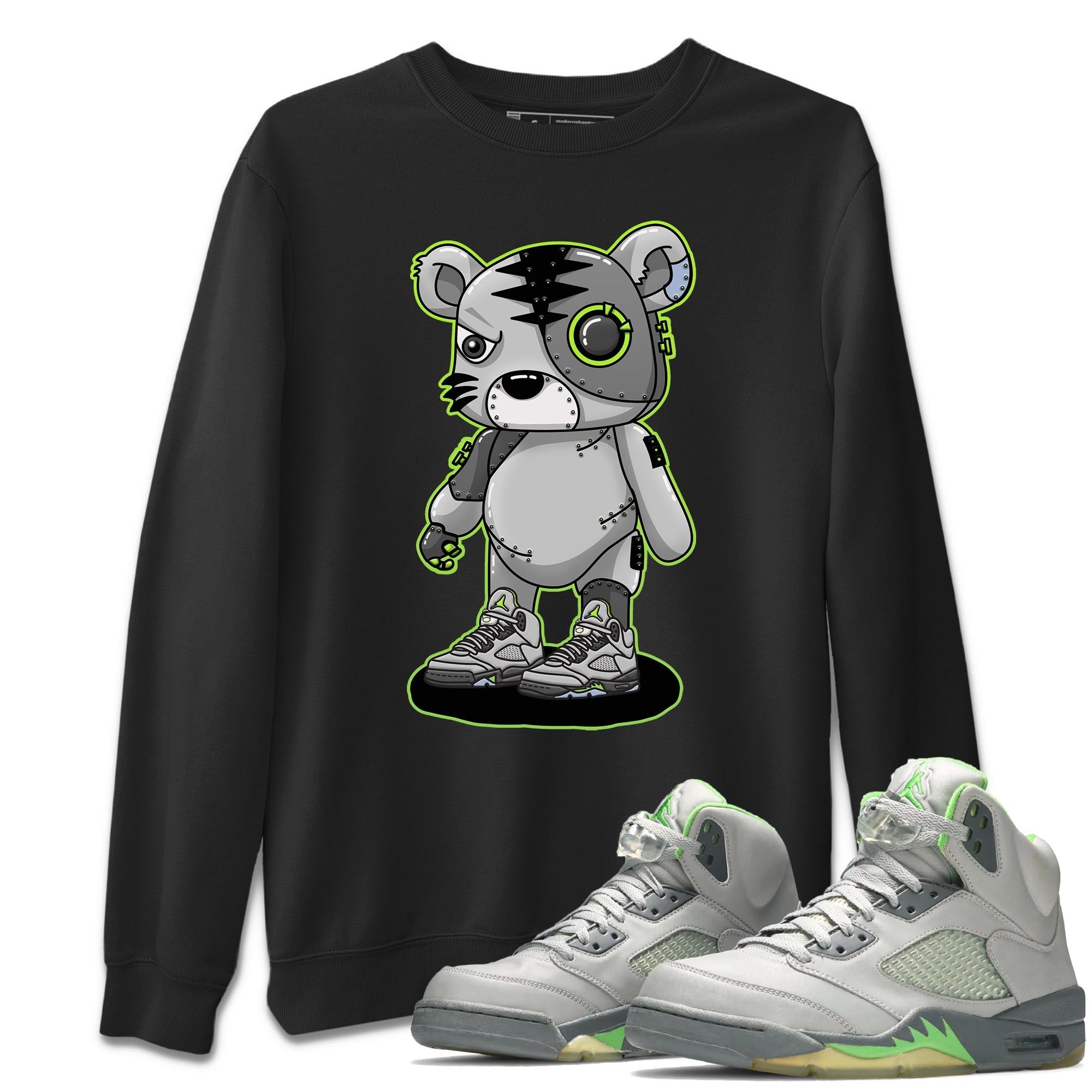 Cyborg Tiger Unisex Tops - Air Jordan 5 Green Bean