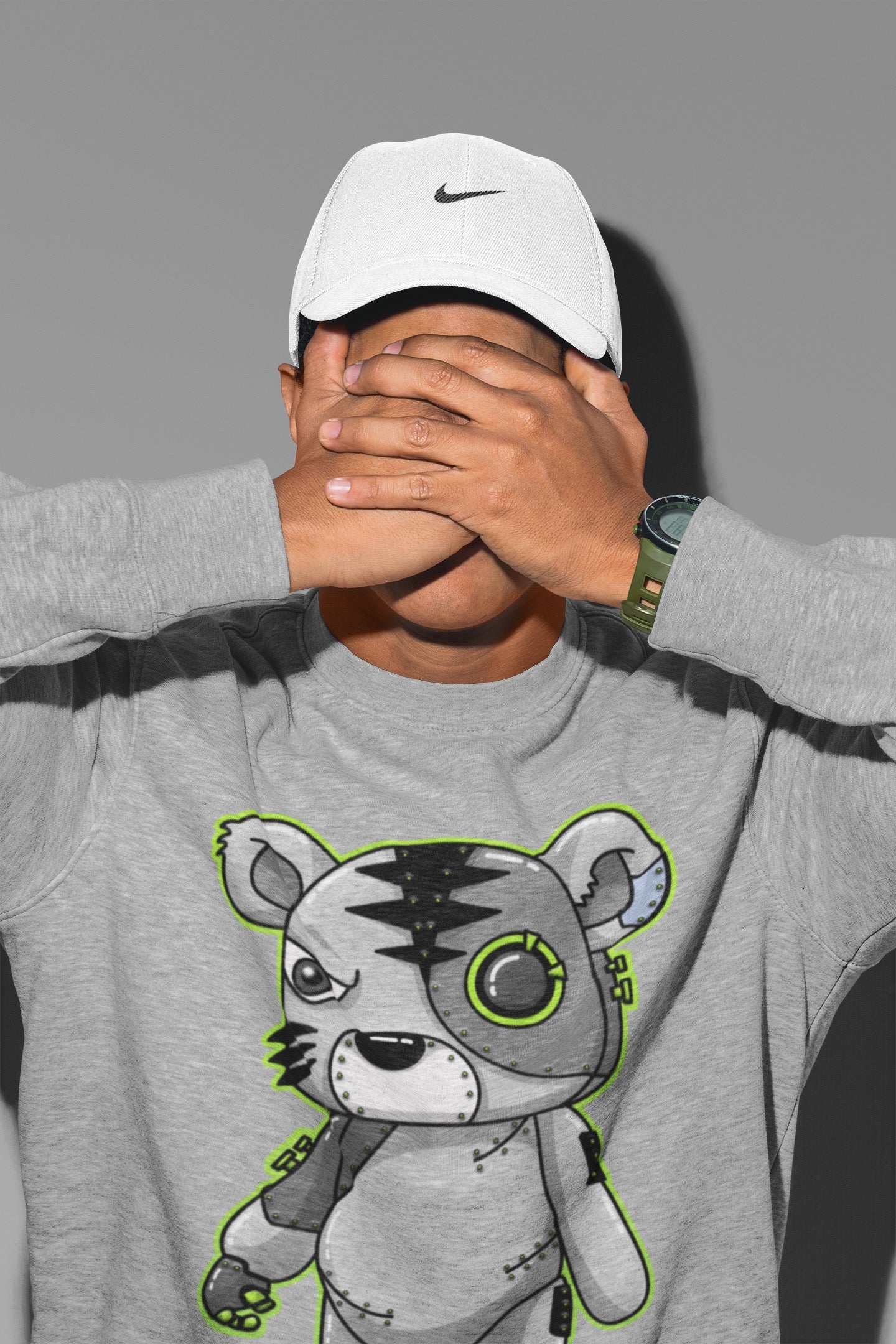 Cyborg Tiger Unisex Tops - Air Jordan 5 Green Bean