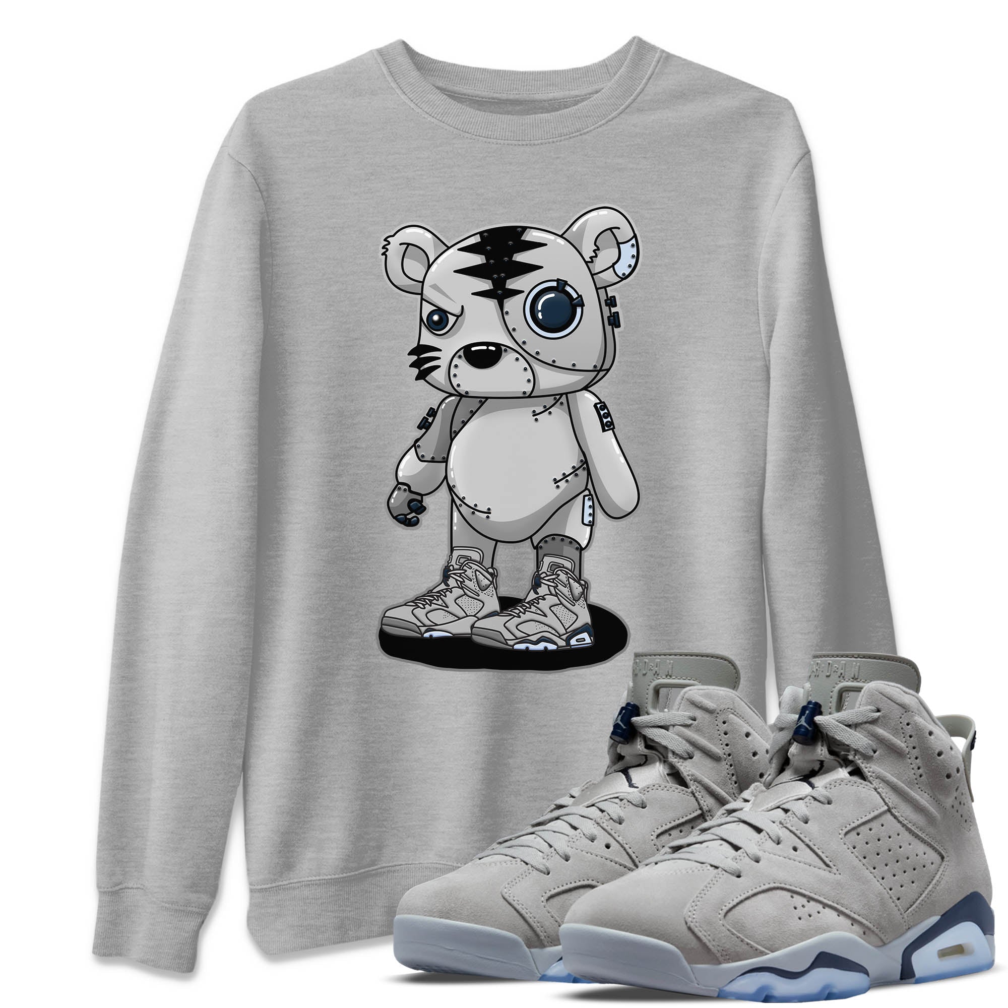 Cyborg Tiger Unisex Tops - Air Jordan 6 Georgetown