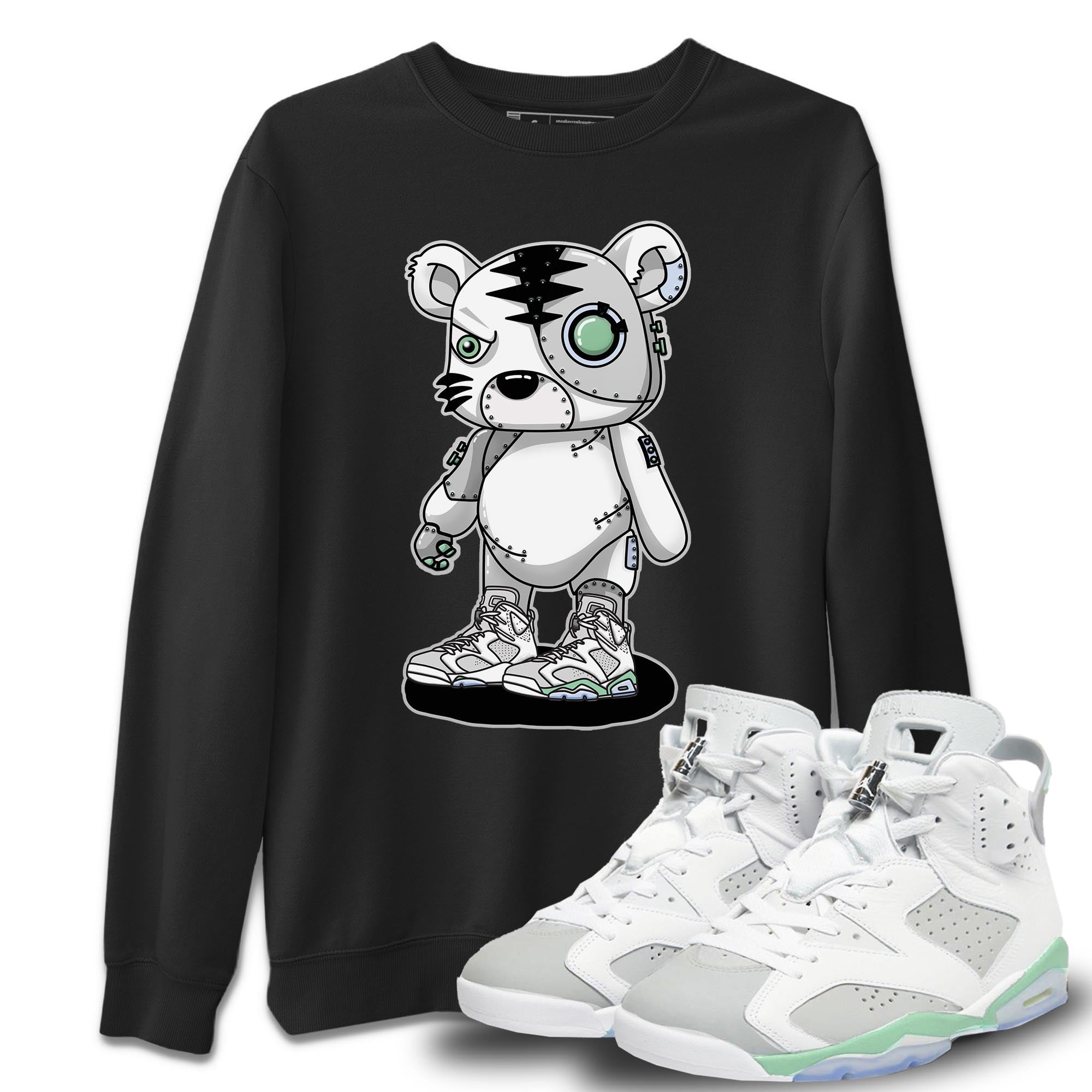 Cyborg Tiger Unisex Tops - Air Jordan 6 Mint Foam