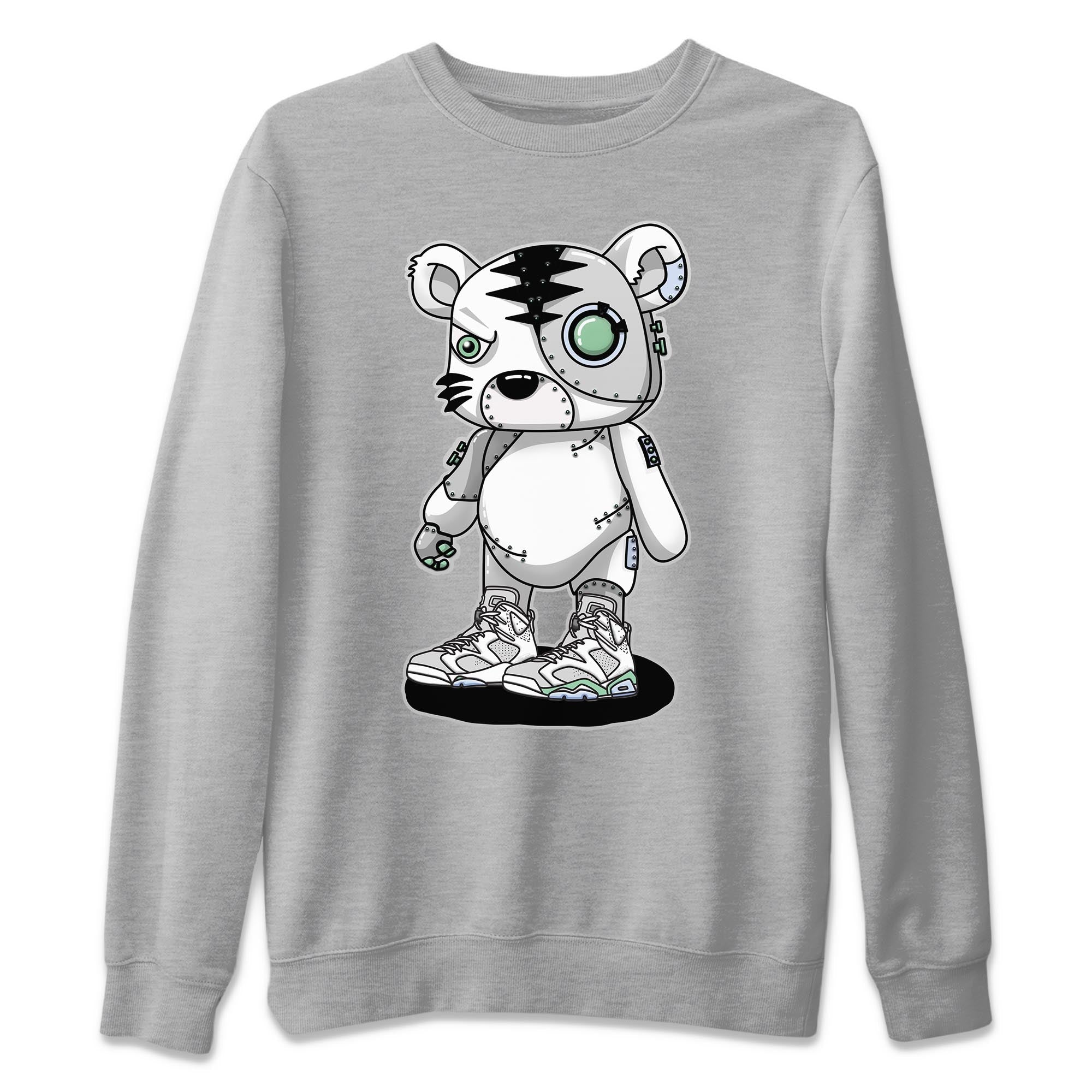 Cyborg Tiger Unisex Tops - Air Jordan 6 Mint Foam