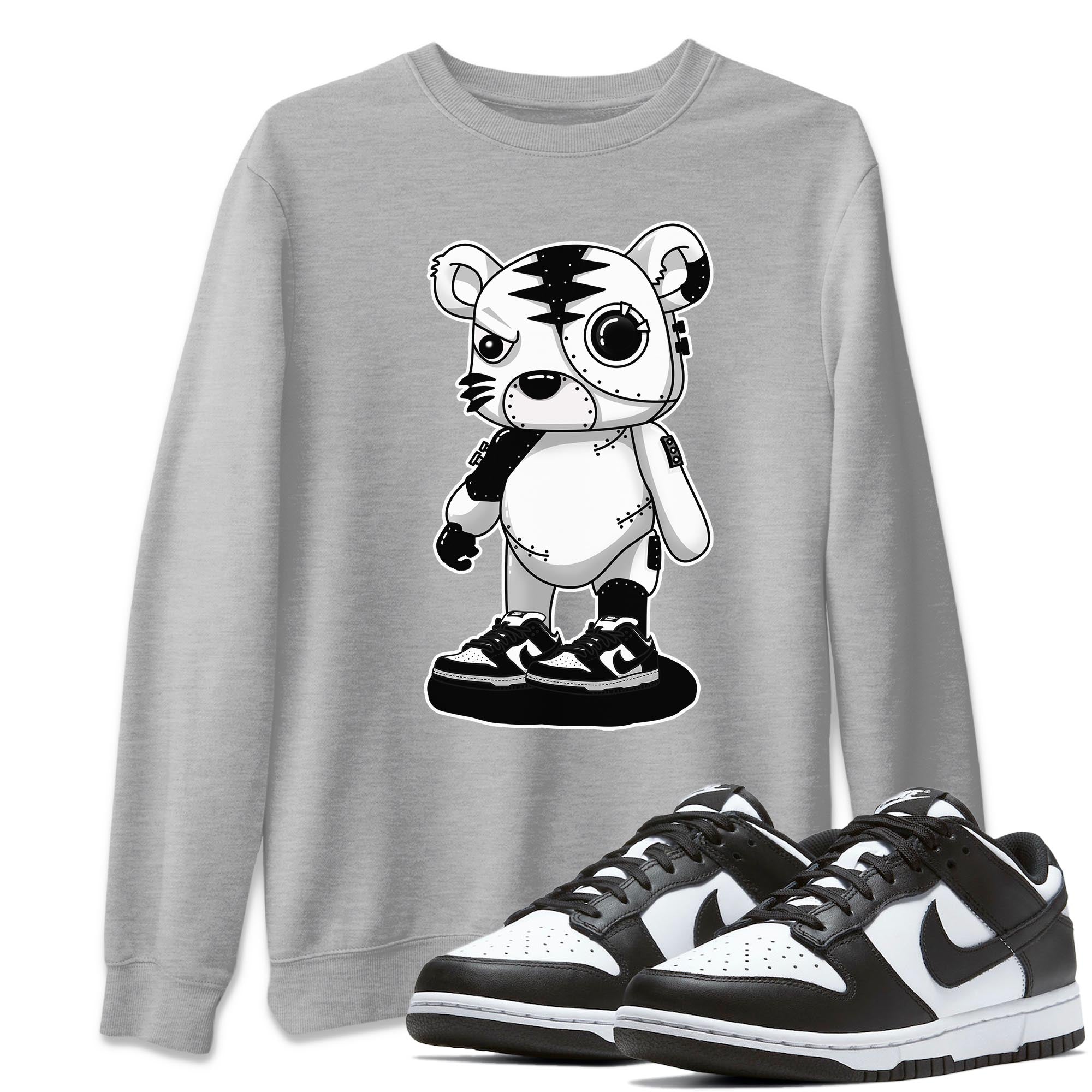 Cyborg Tiger Unisex Tops - Dunk Panda