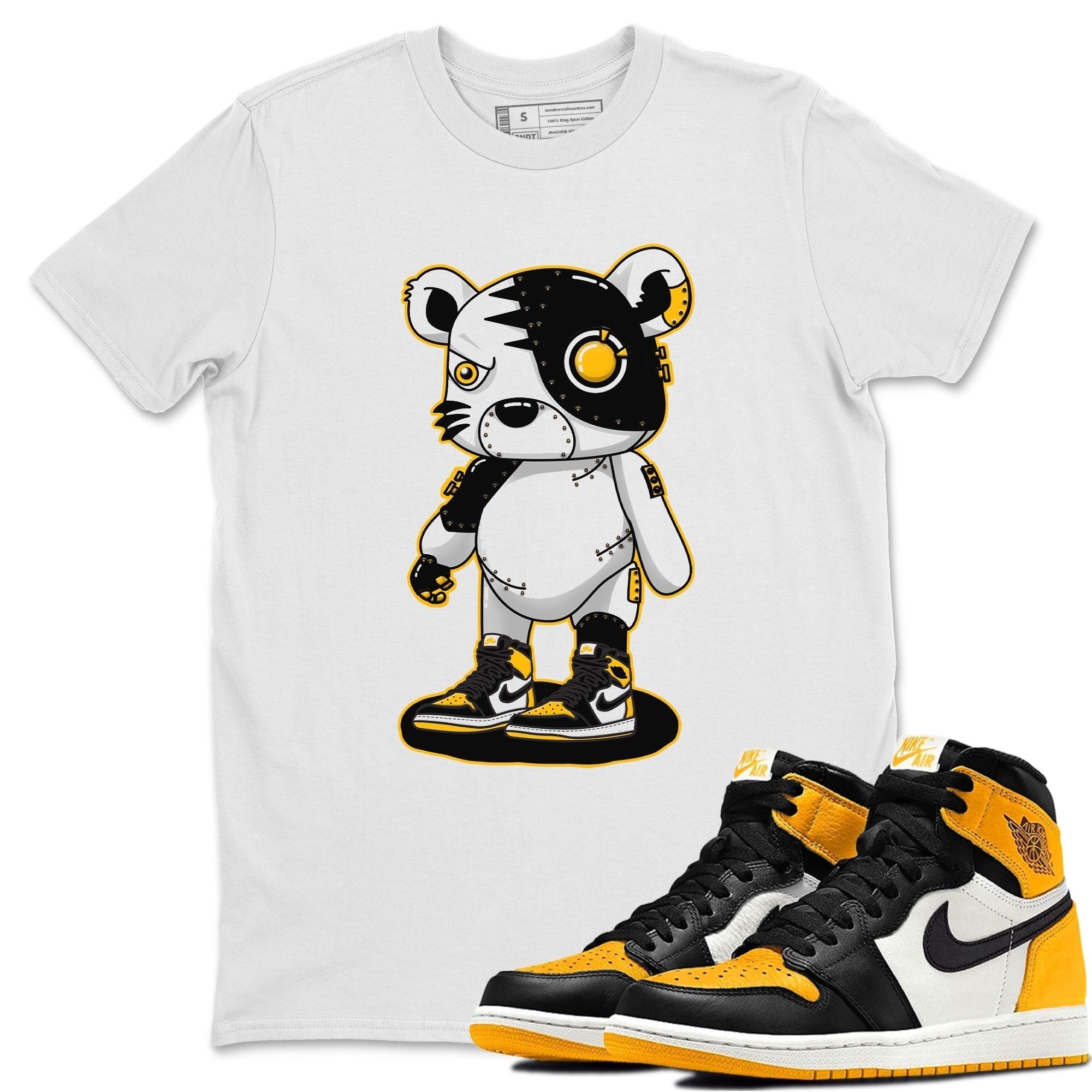 Cyborg Tiger Unisex Tops - Air Jordan 1 Taxi